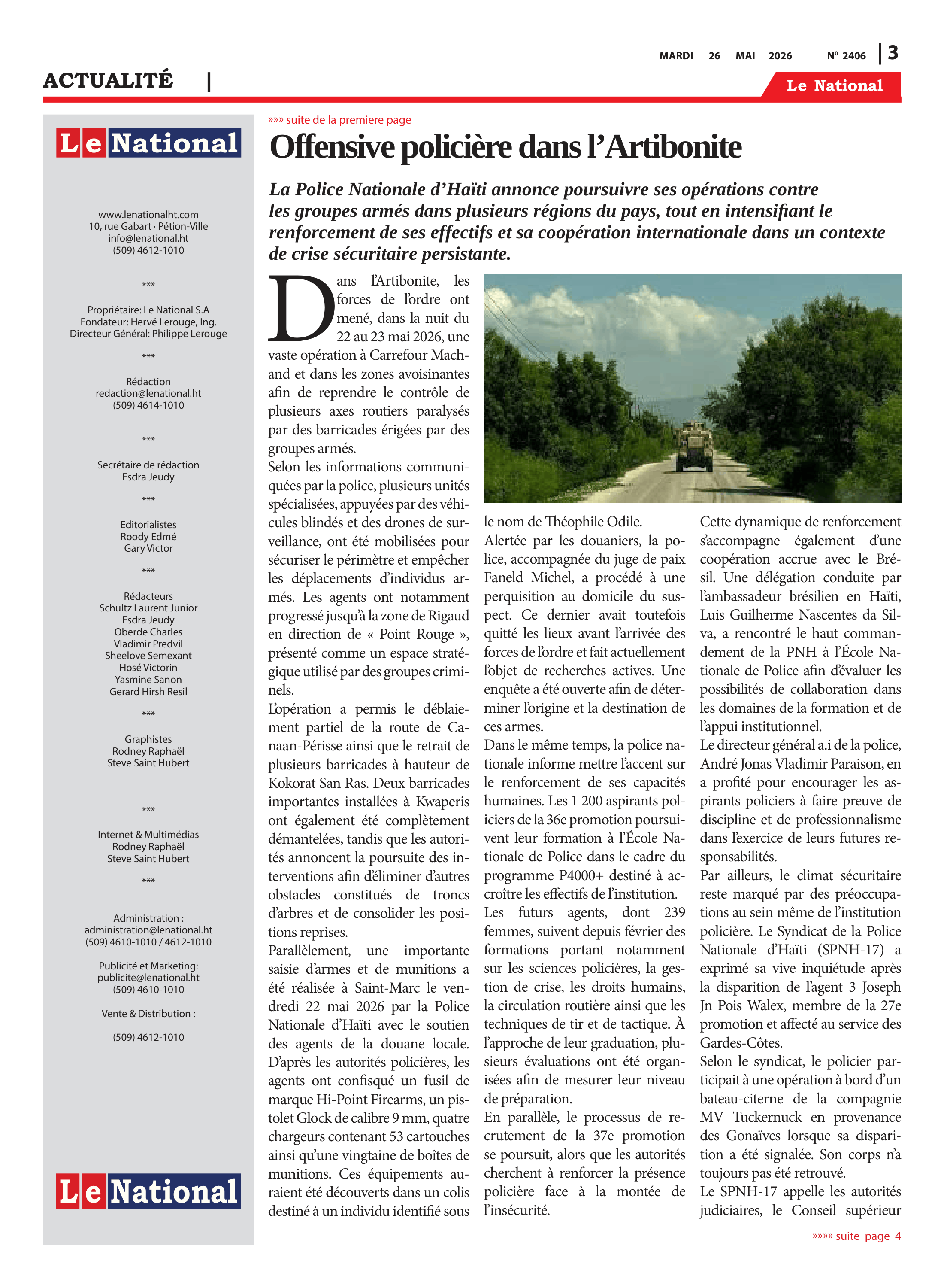 Page 3 de l'édition 2406