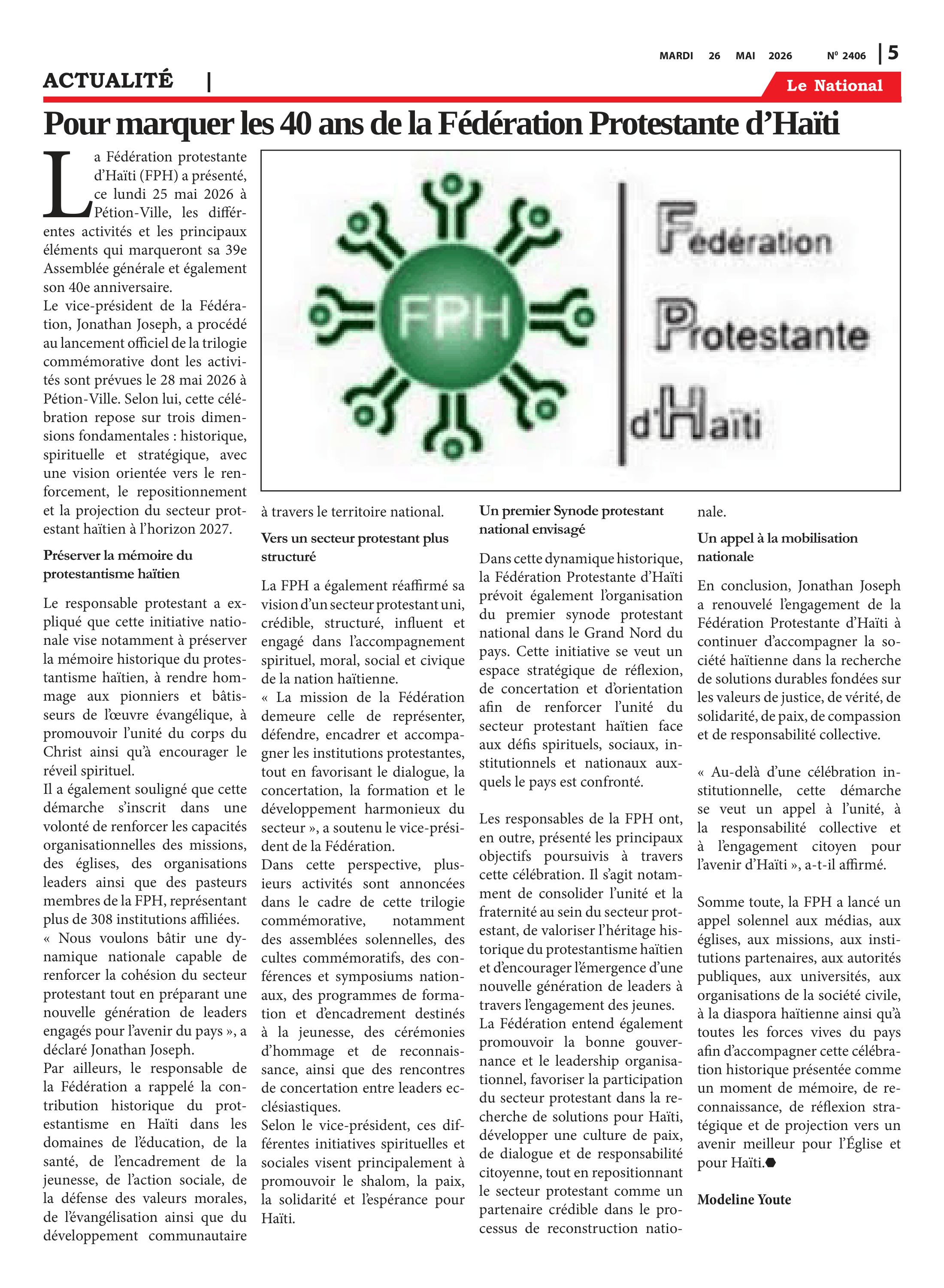 Page 5 de l'édition 2406