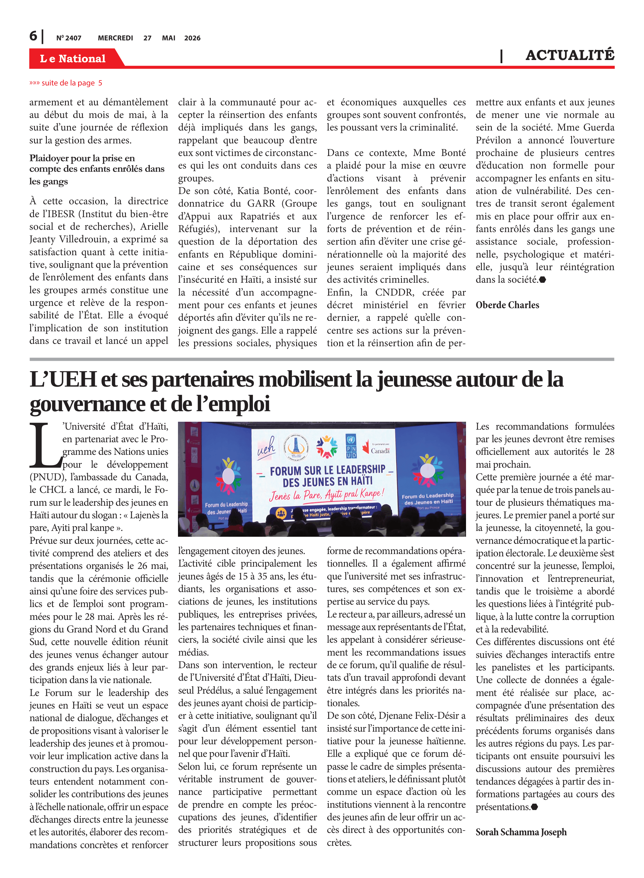 Page 6 de l'édition 2407