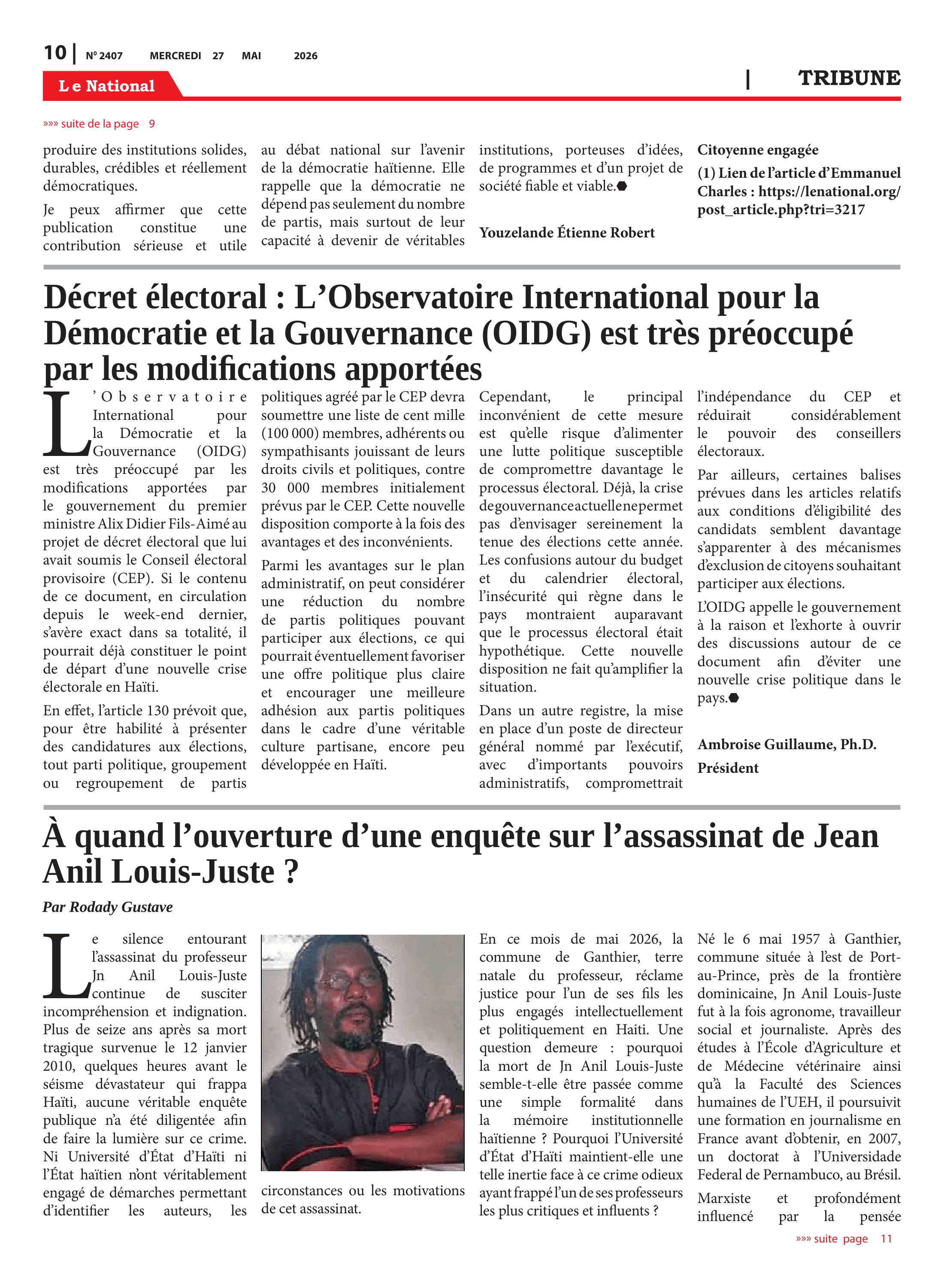 Page 10 de l'édition 2407