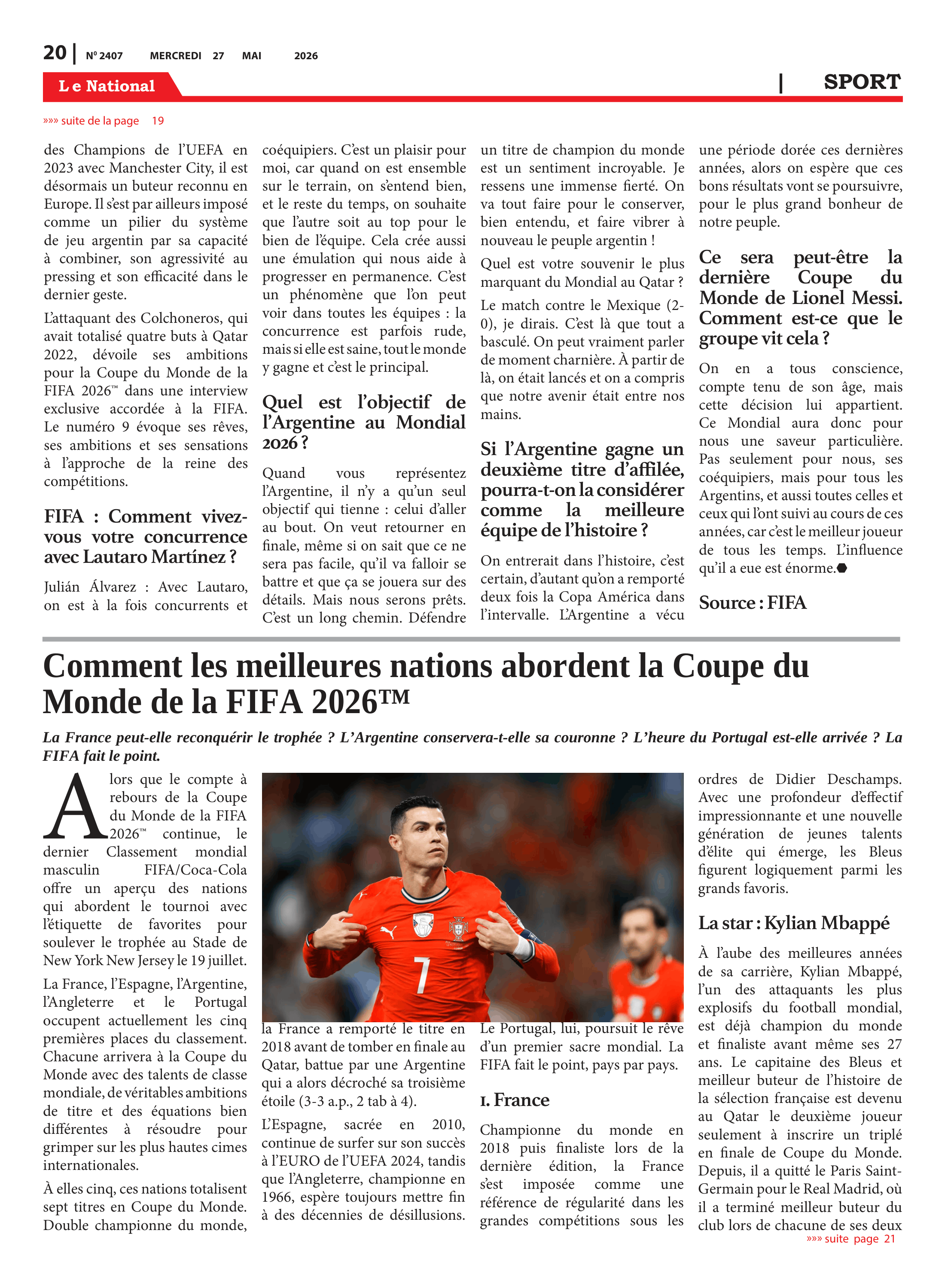 Page 20 de l'édition 2407