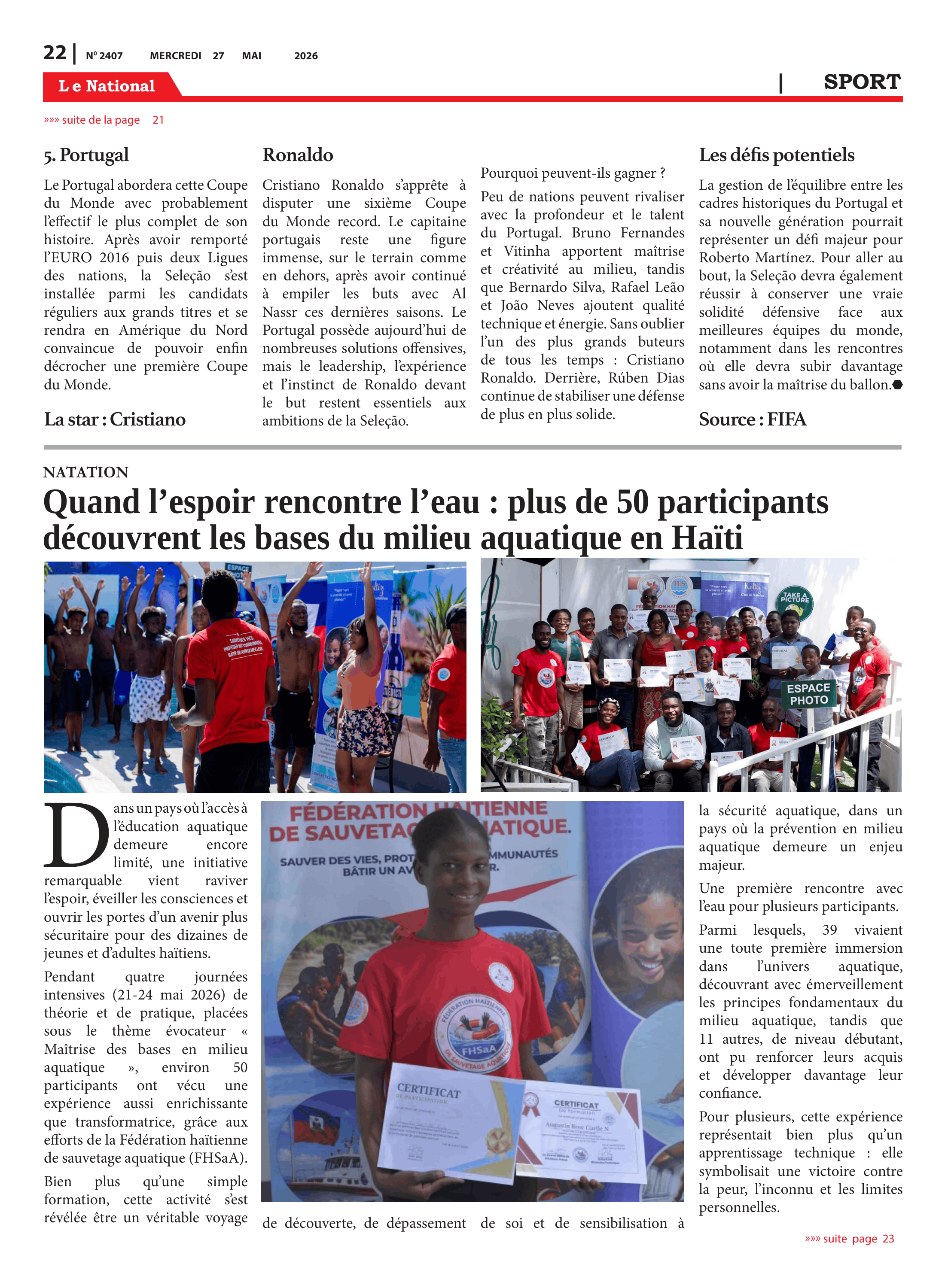 Page 22 de l'édition 2407