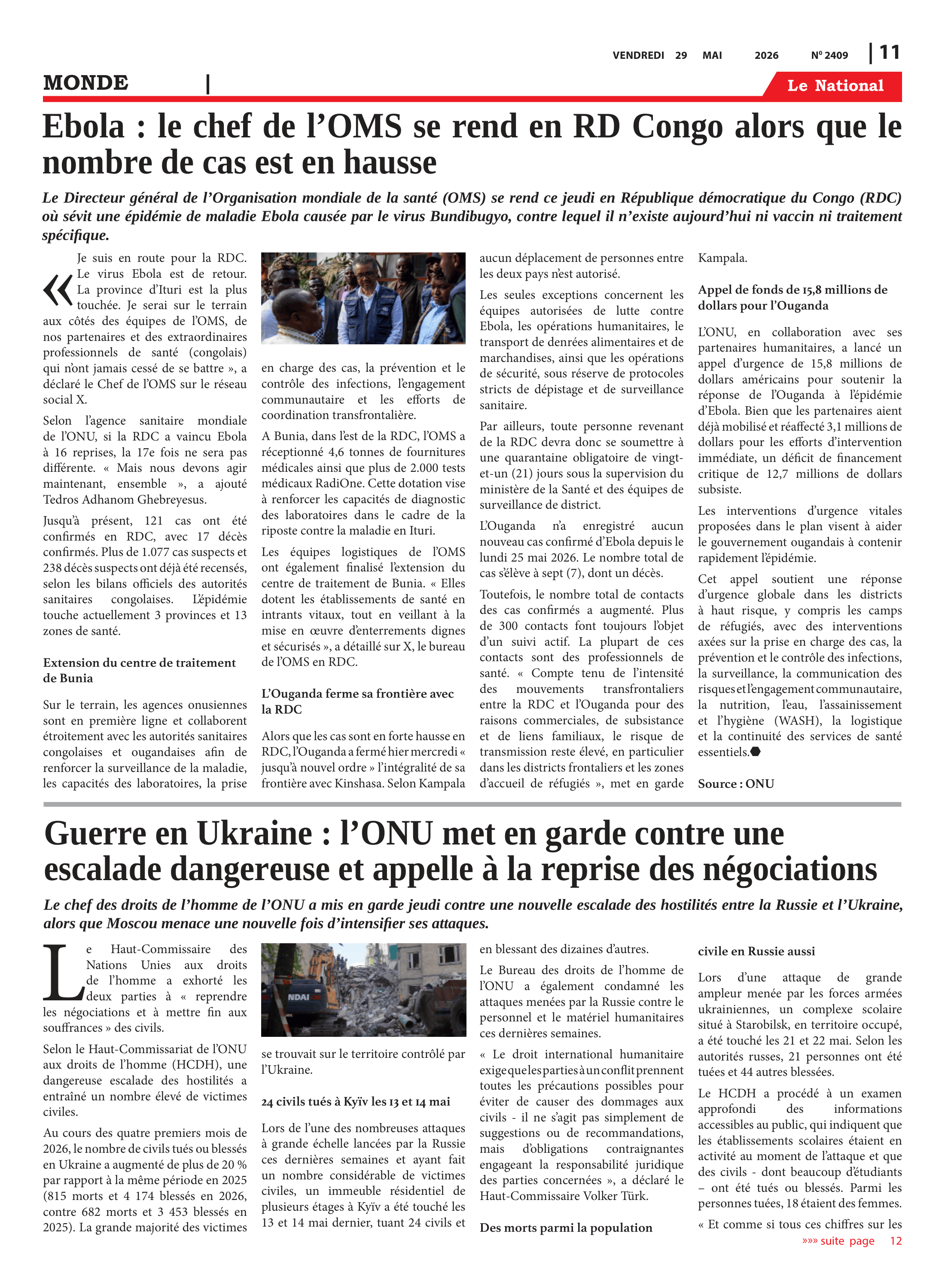 Page 11 de l'édition 2409