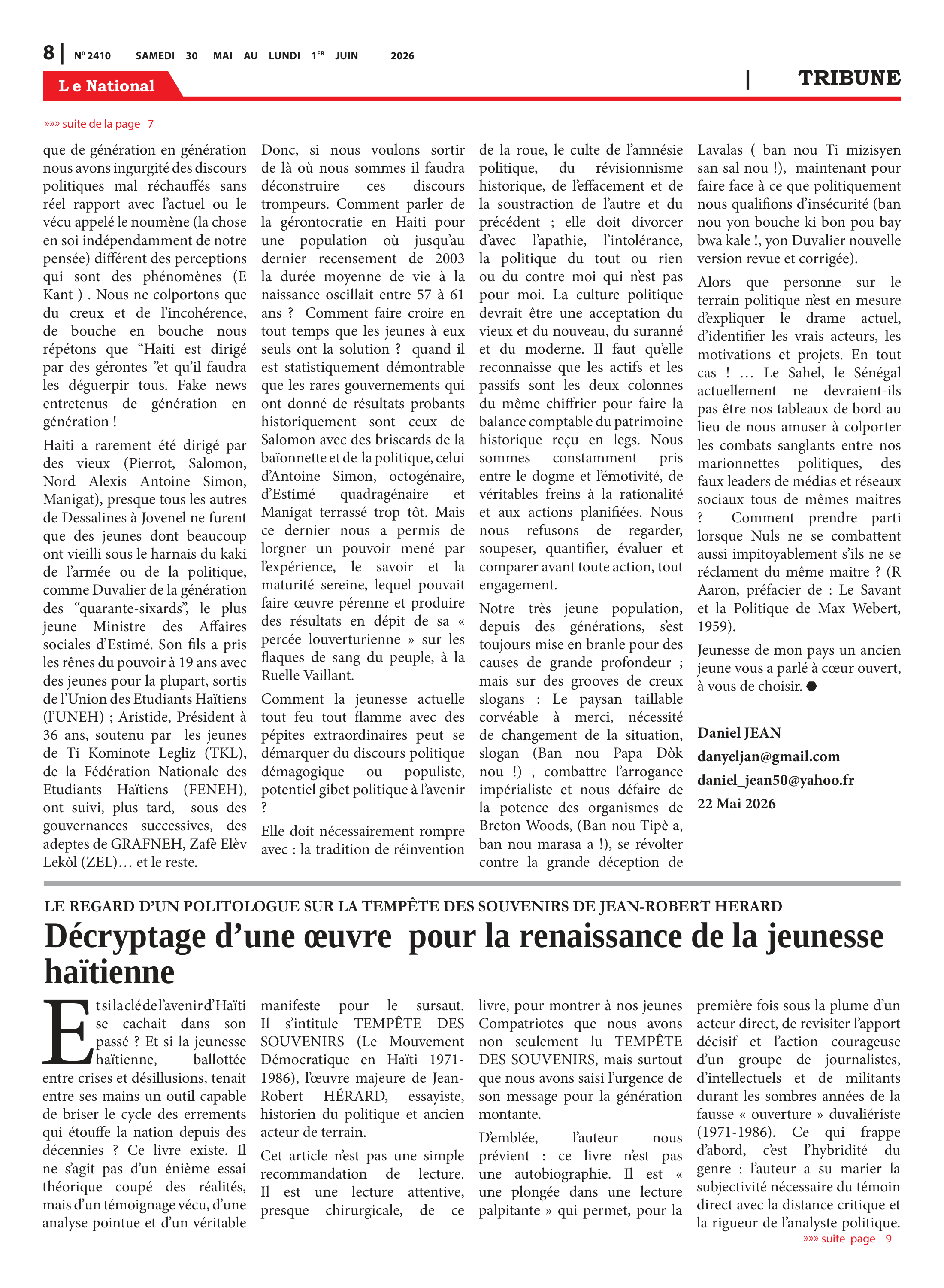 Page 8 de l'édition 2410
