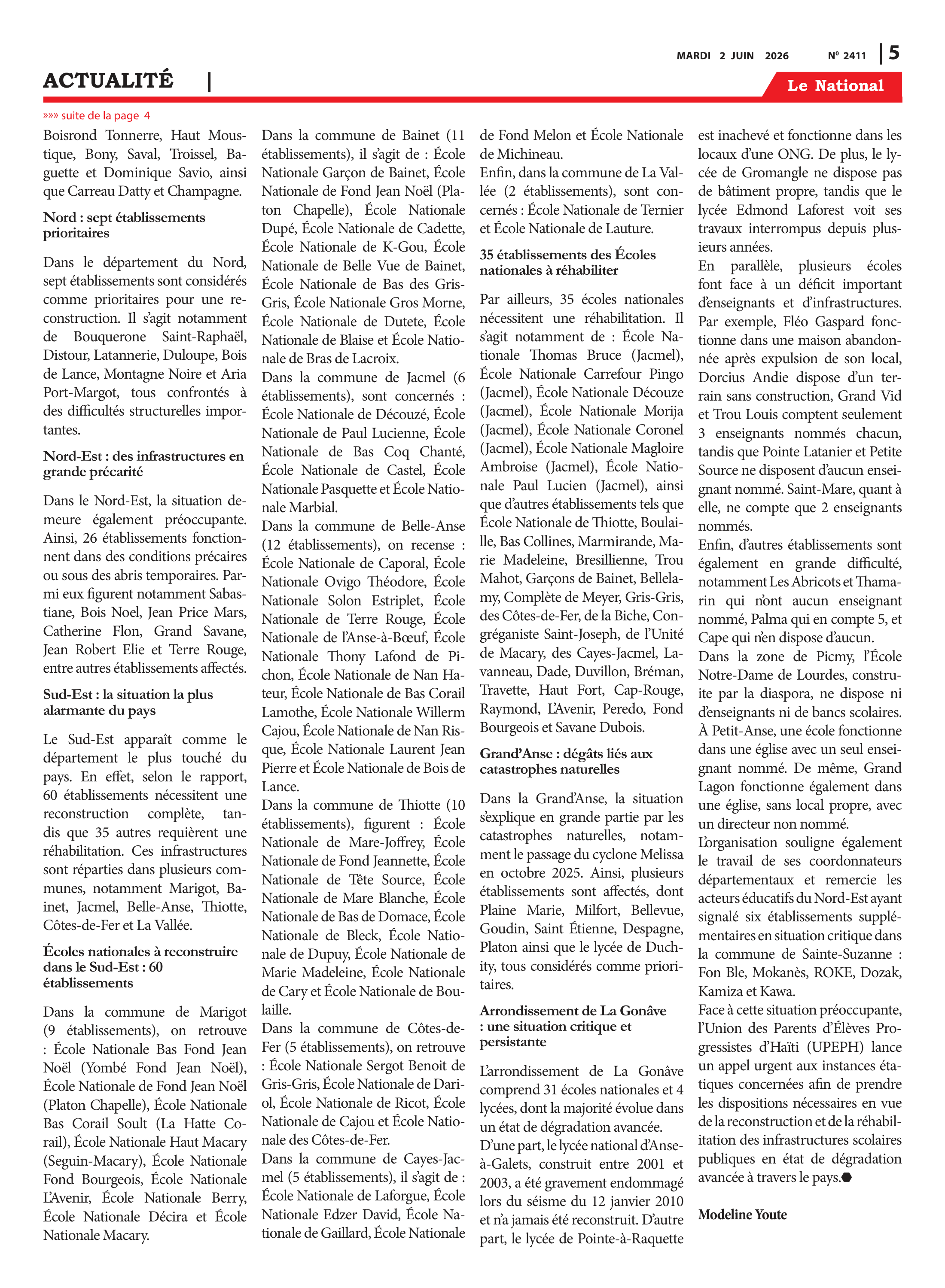 Page 5 de l'édition 2411