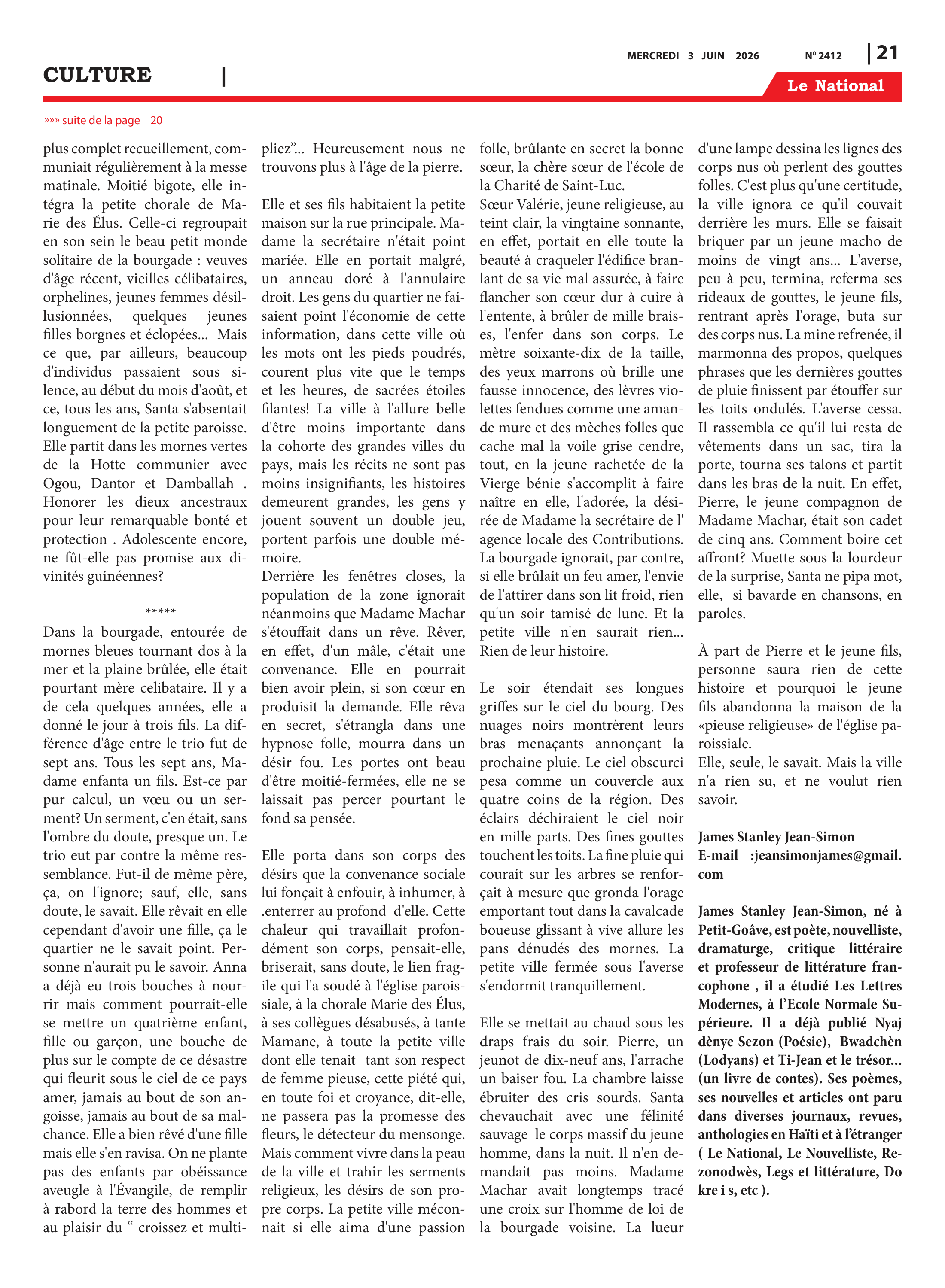 Page 21 de l'édition 2412