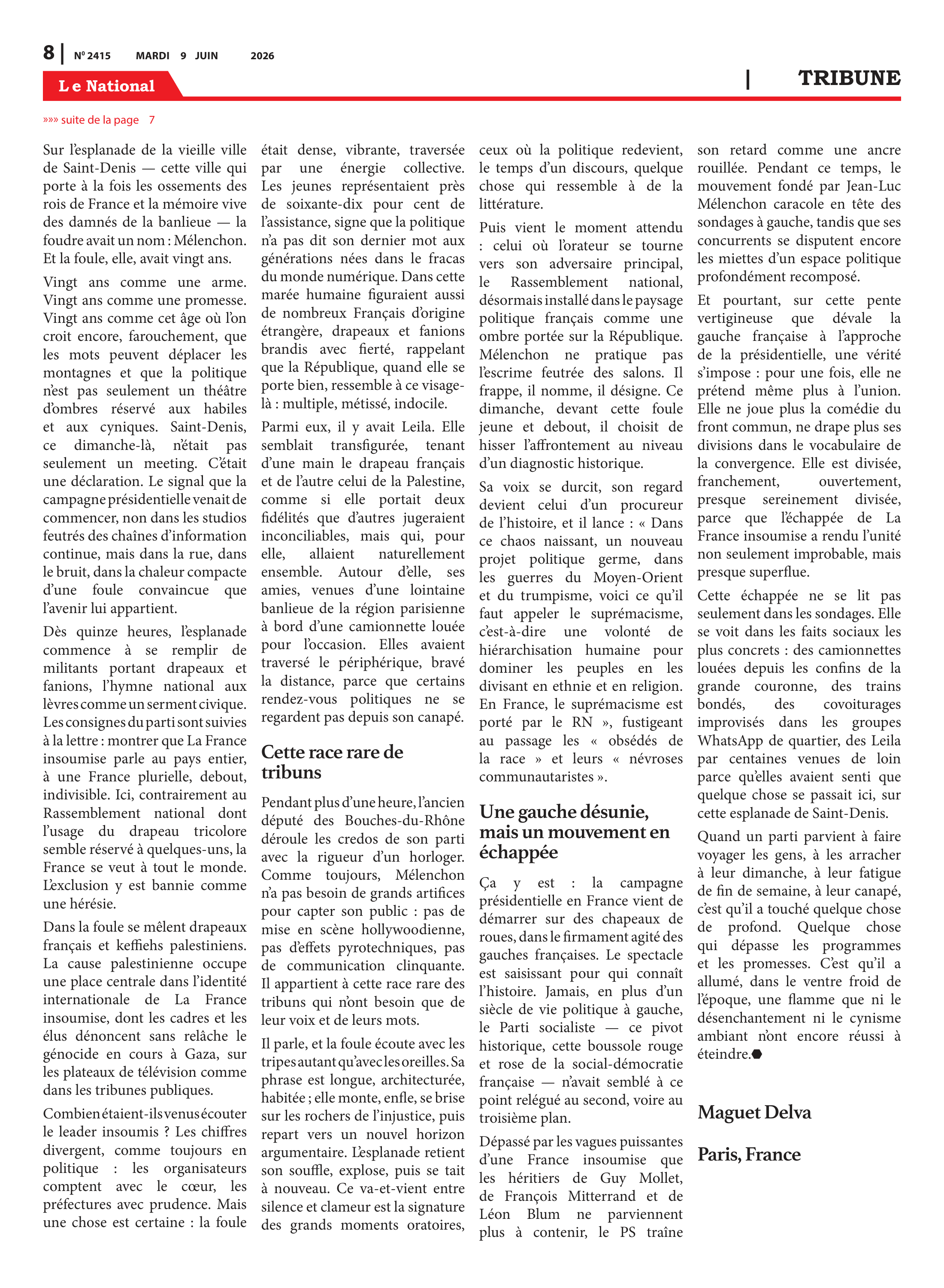 Page 8 de l'édition 2415