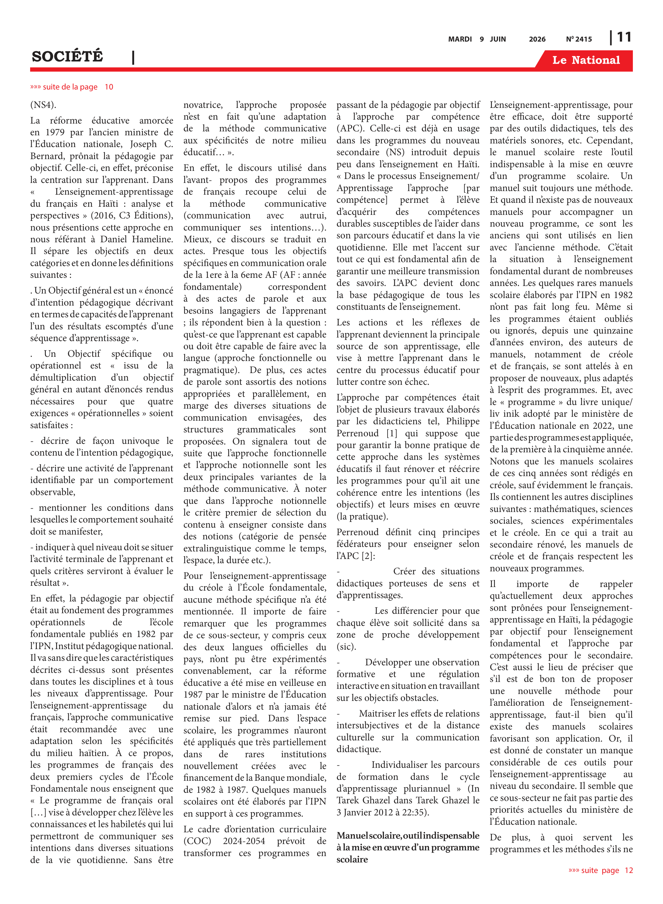 Page 11 de l'édition 2415