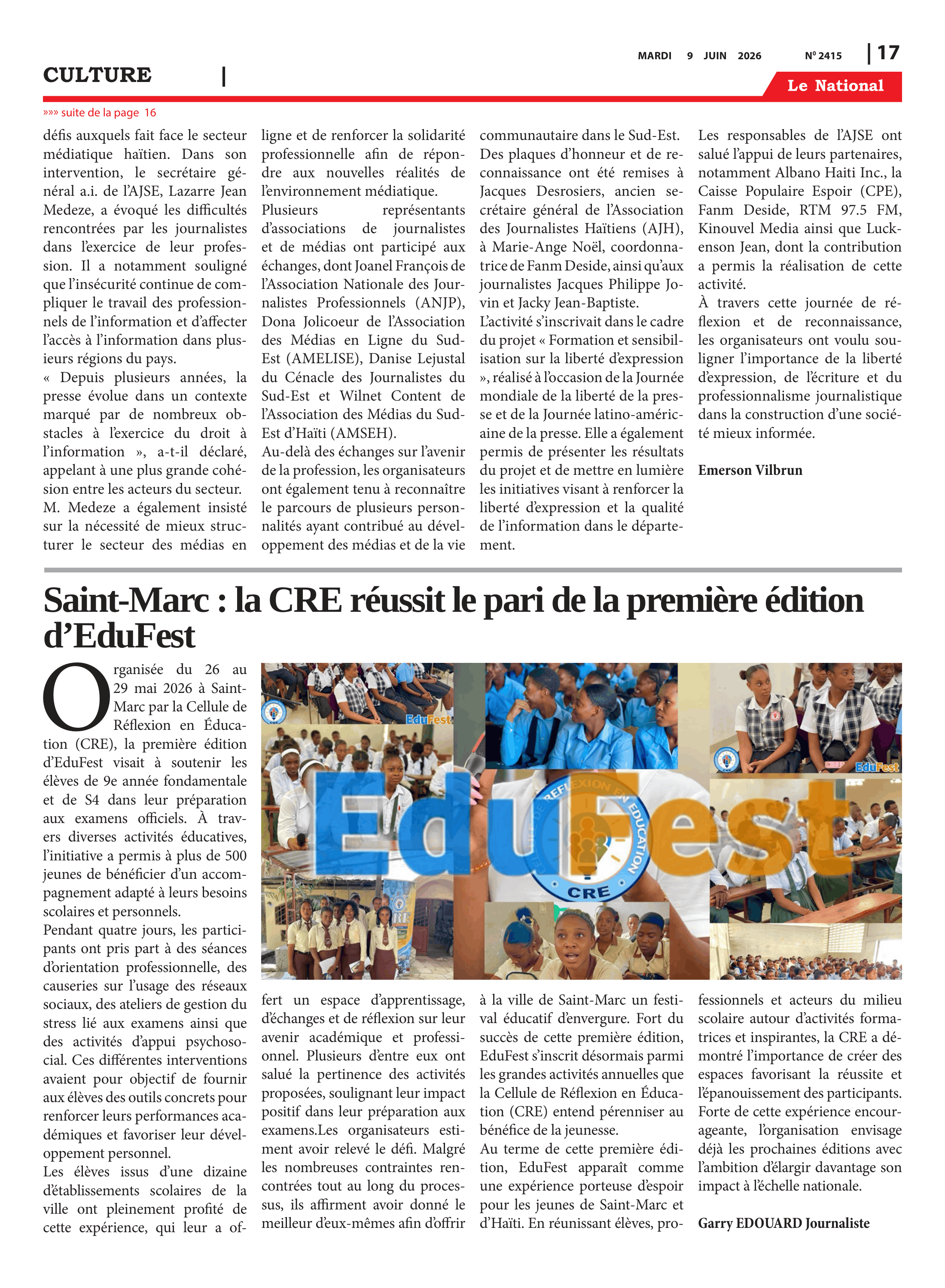 Page 17 de l'édition 2415