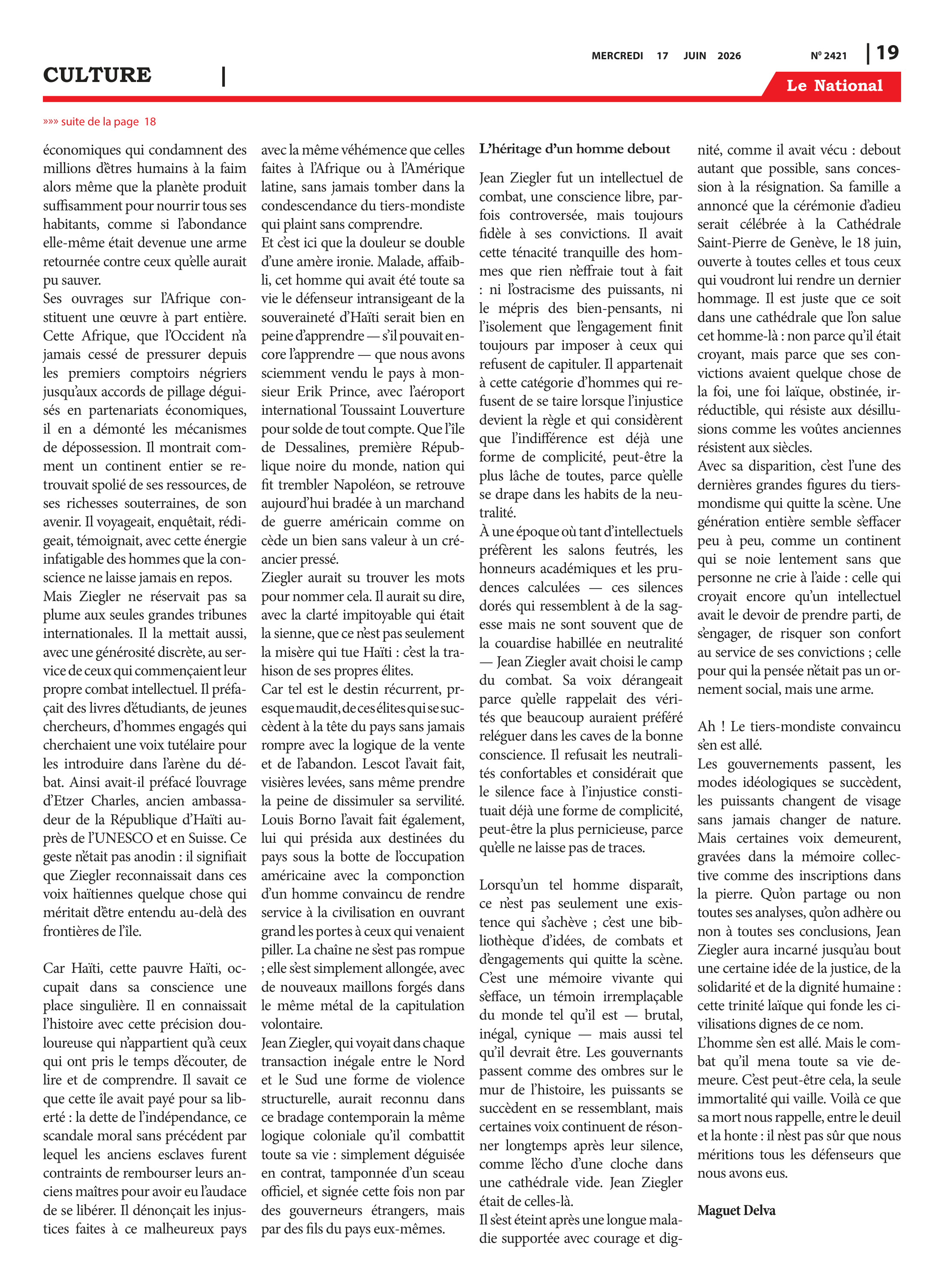Page 19 de l'édition 2421