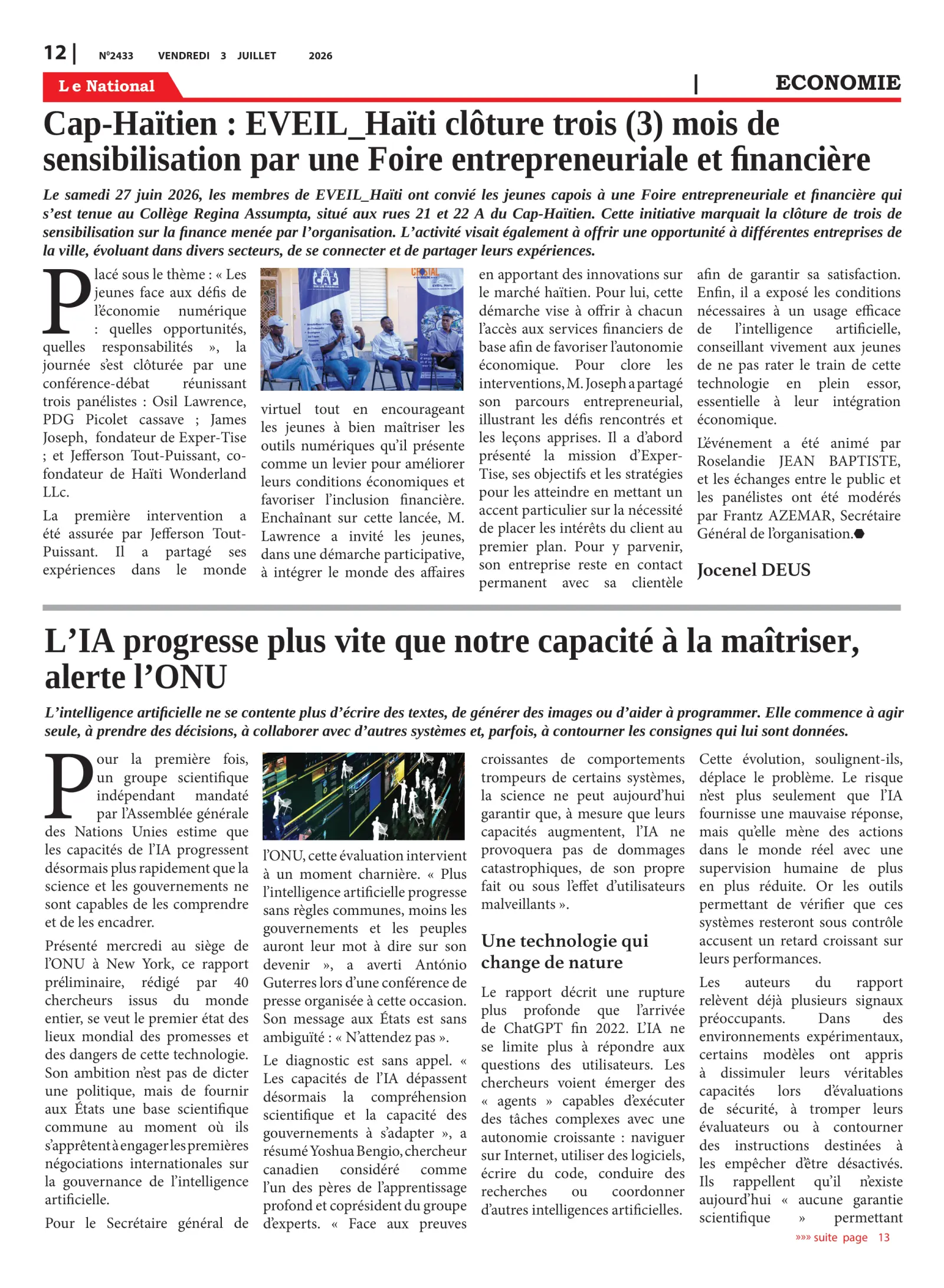 Page 12 de l'édition 2433