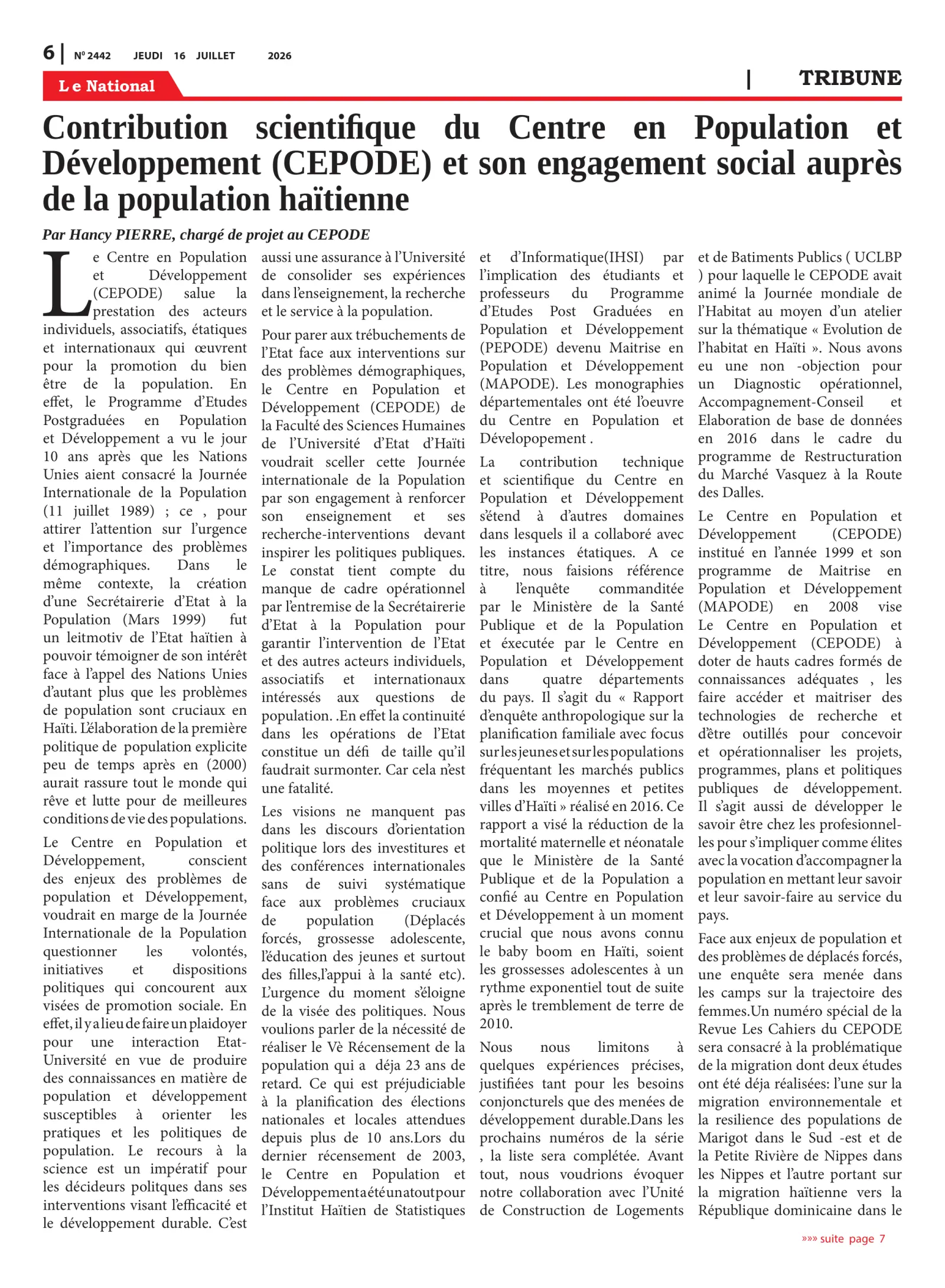 Page 6 de l'édition 2442