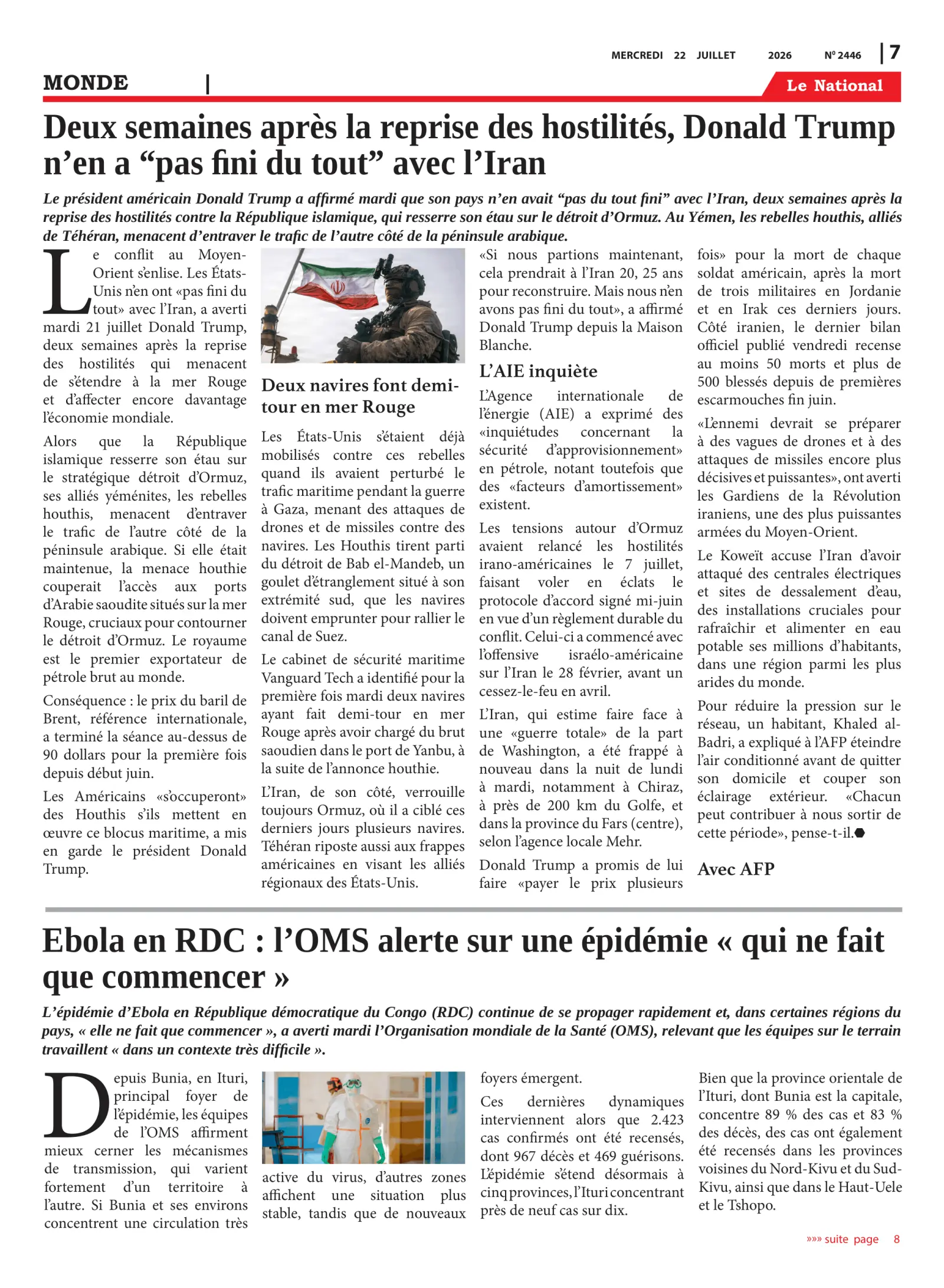 Page 7 de l'édition 2446