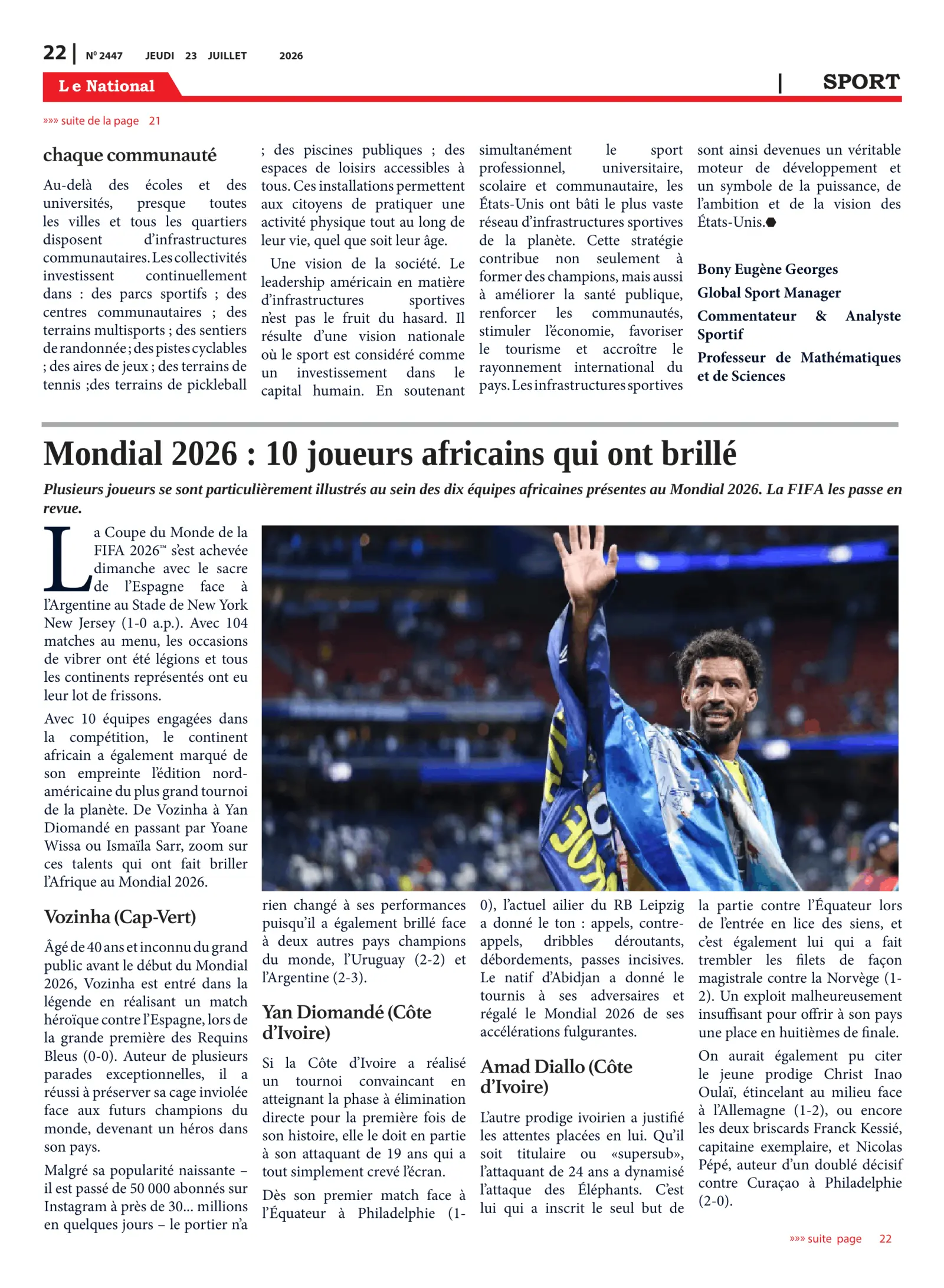 Page 22 de l'édition 2447