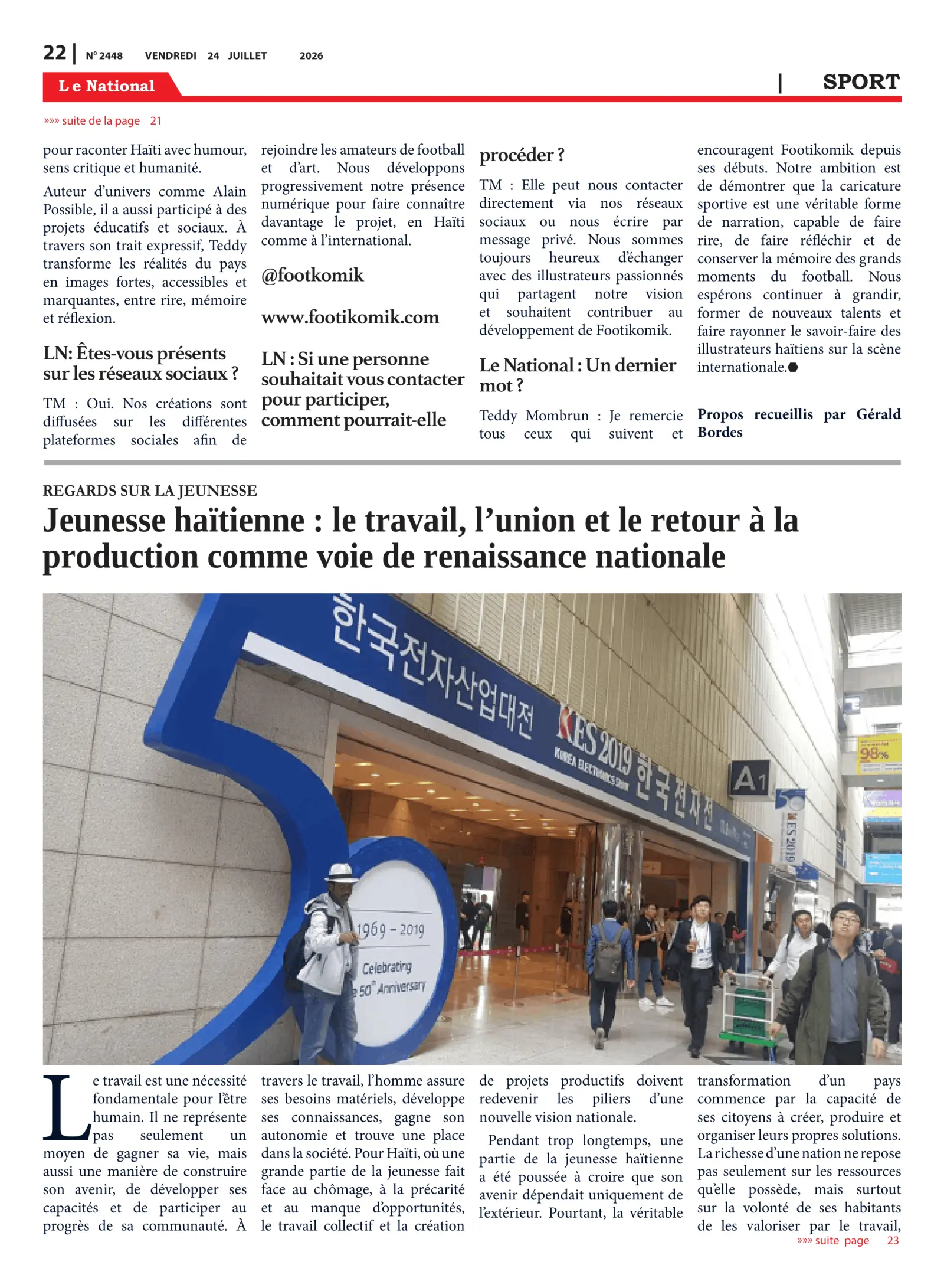Page 22 de l'édition 2448