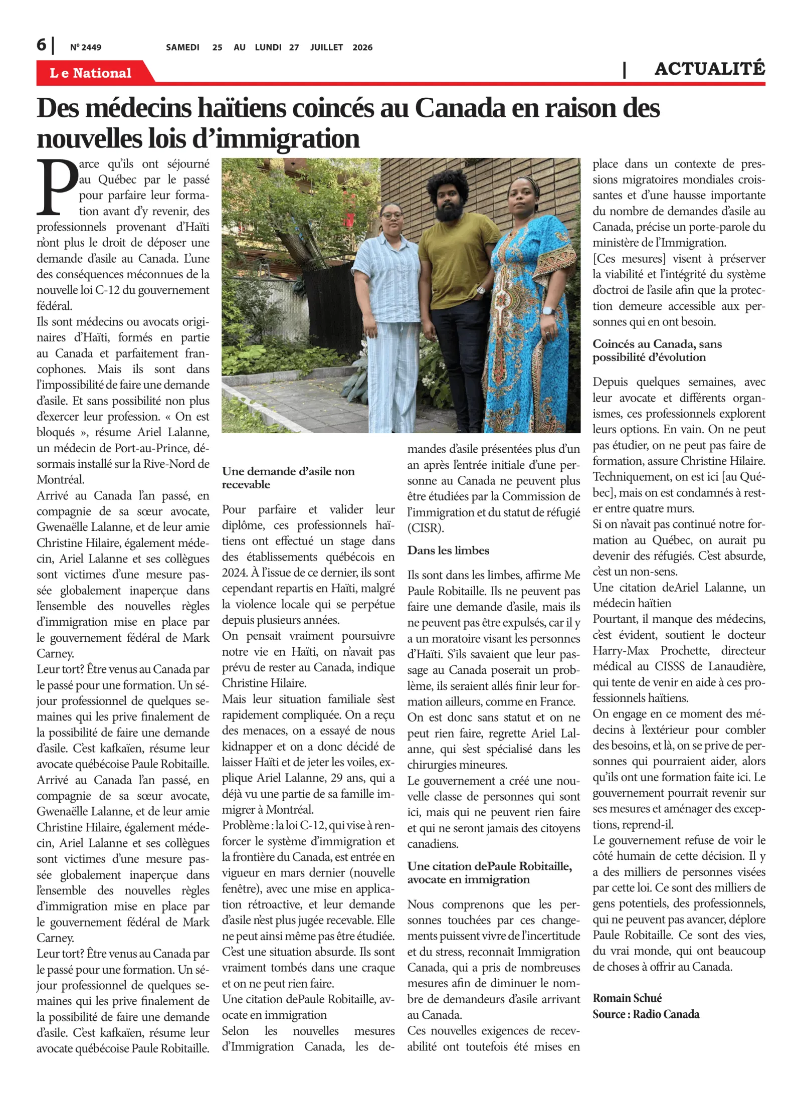 Page 6 de l'édition 2449
