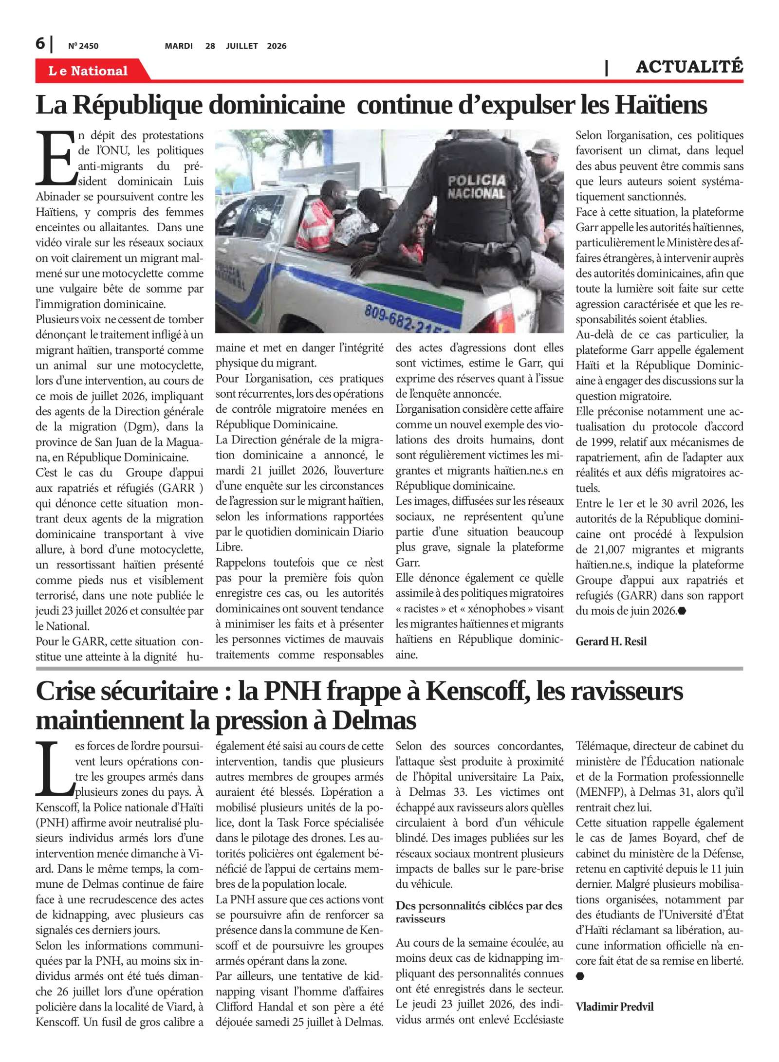 Page 6 de l'édition 2450