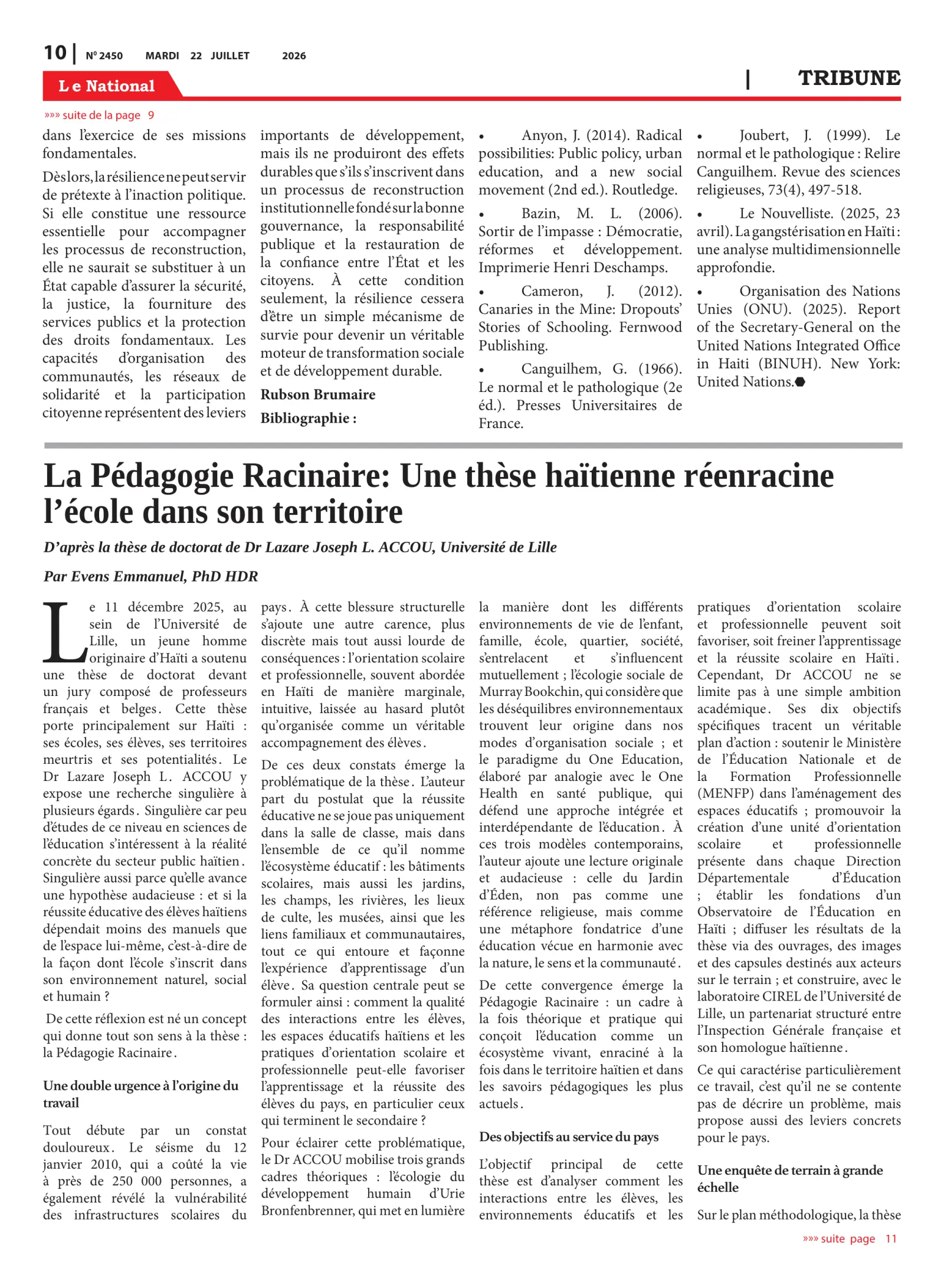 Page 10 de l'édition 2450