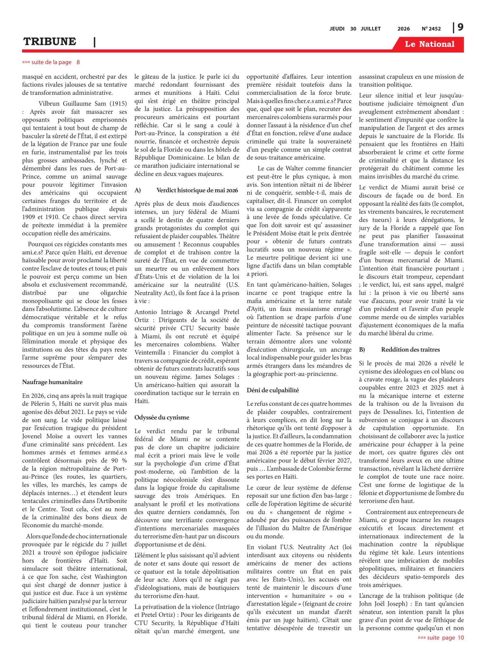 Page 9 de l'édition 2452