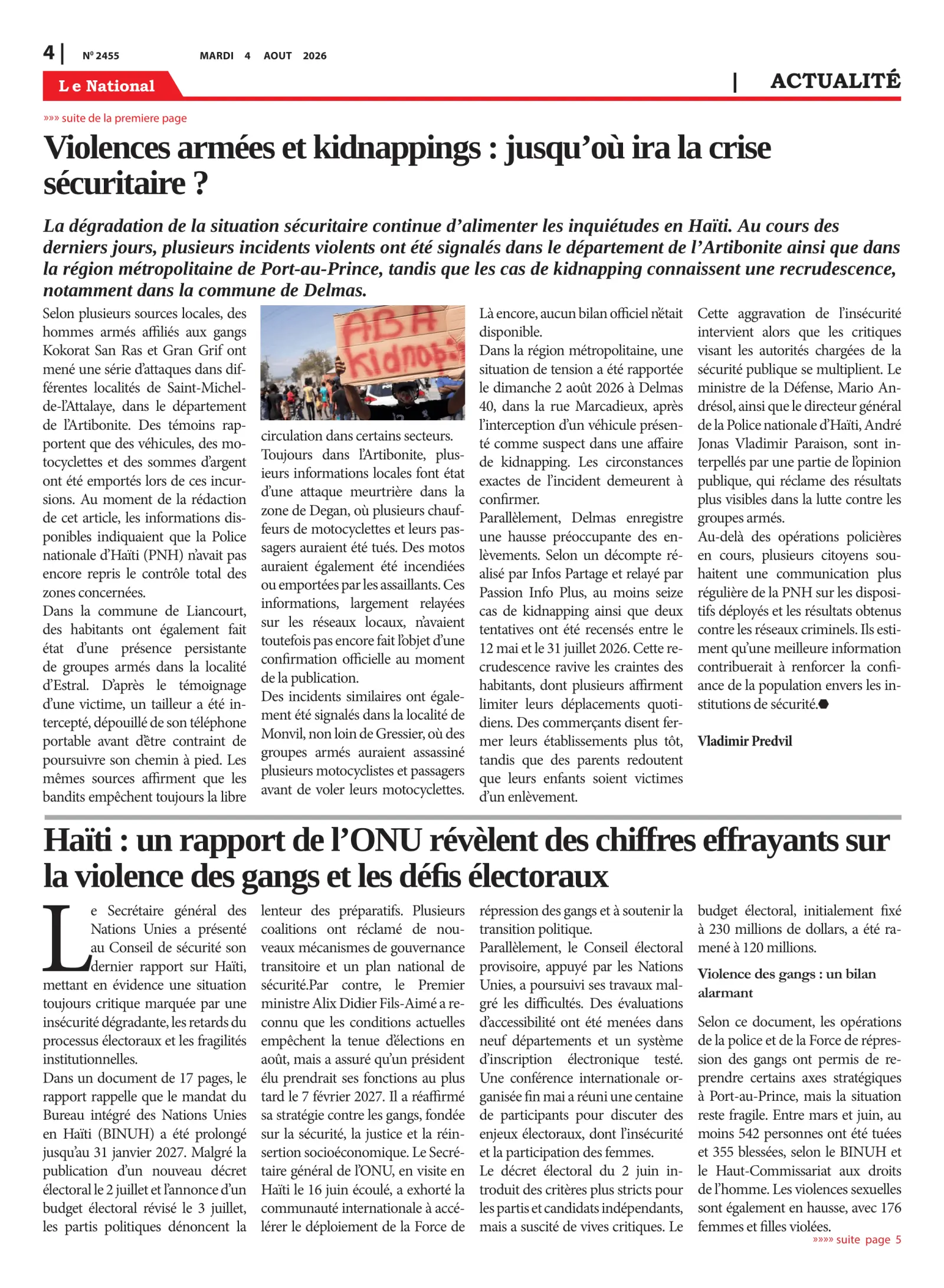 Page 4 de l'édition 2455
