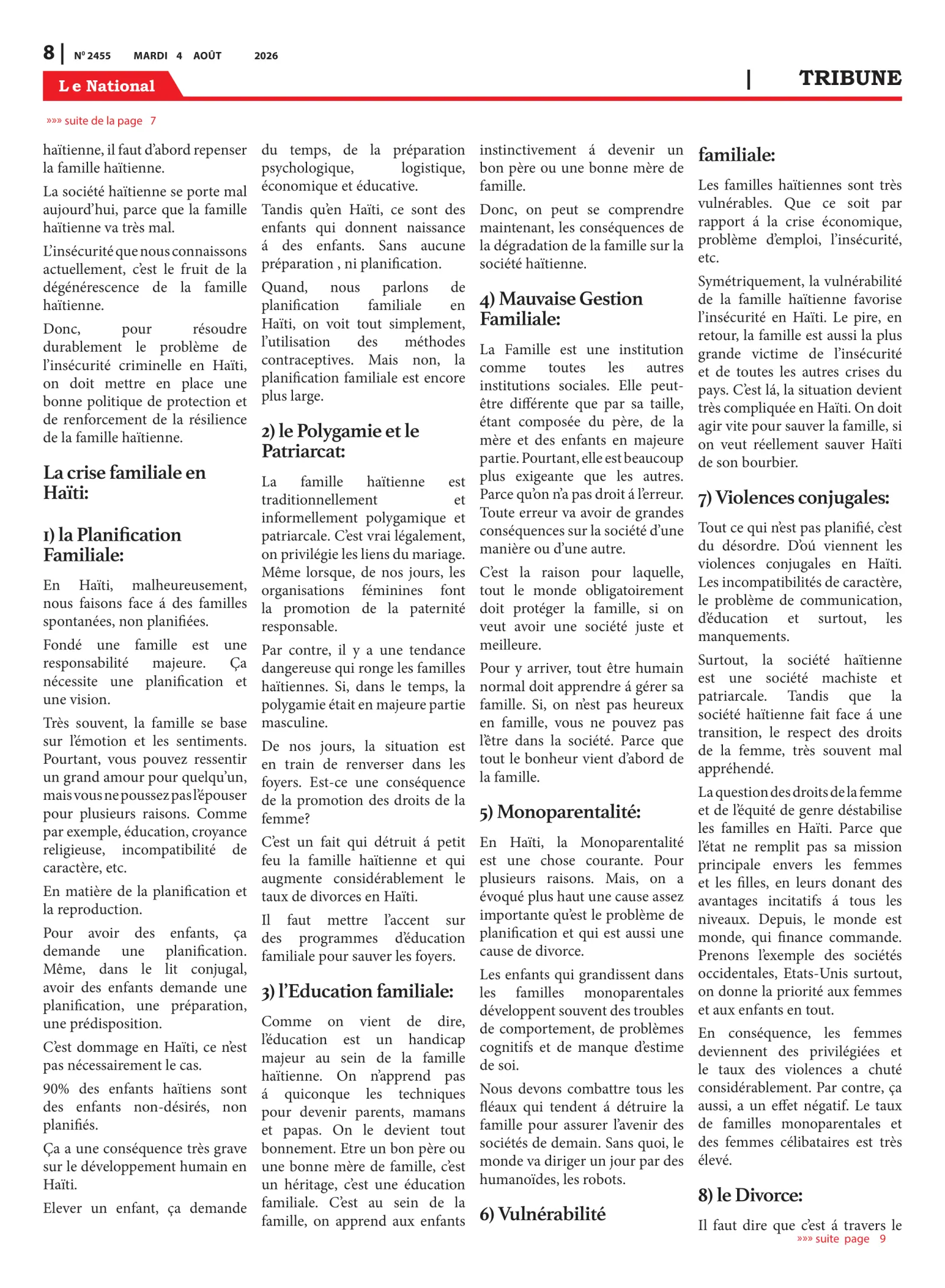 Page 8 de l'édition 2455
