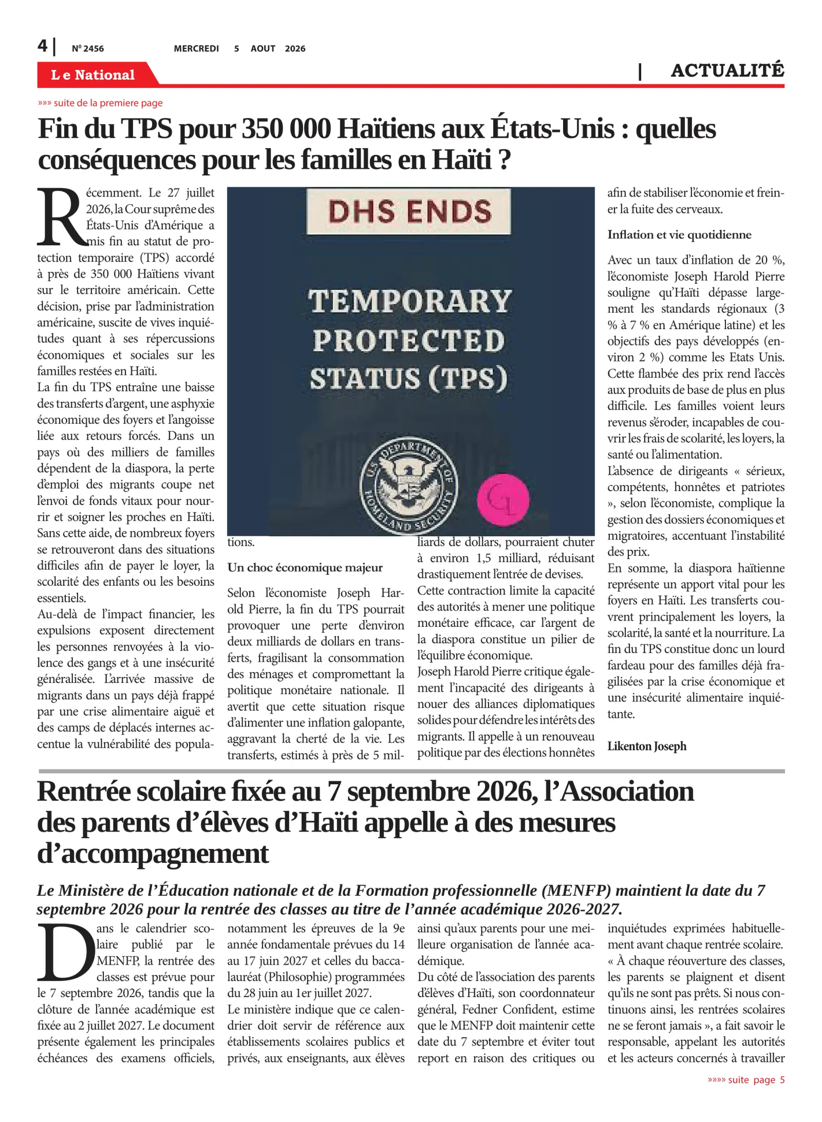 Page 4 de l'édition 2456