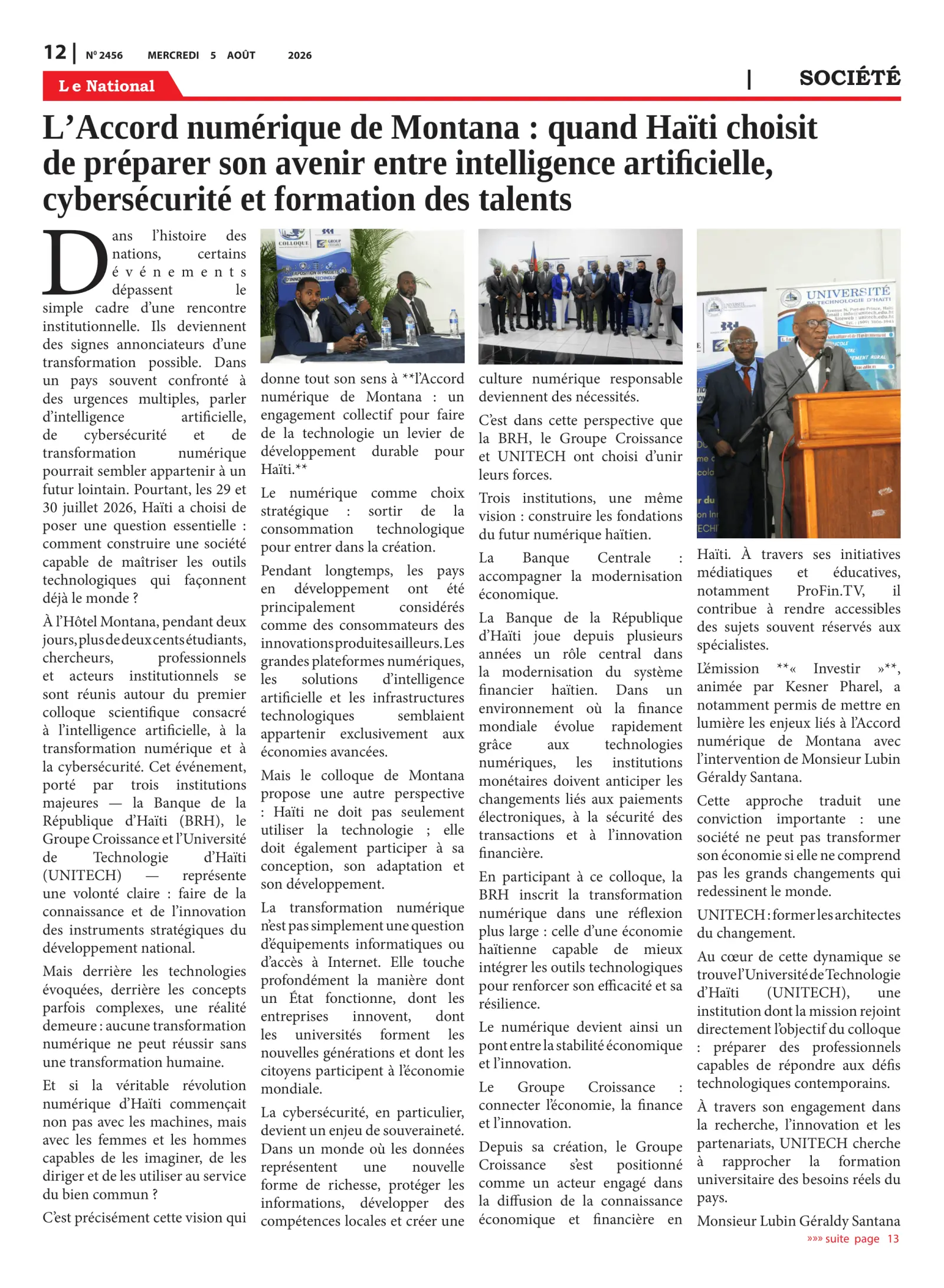 Page 12 de l'édition 2456