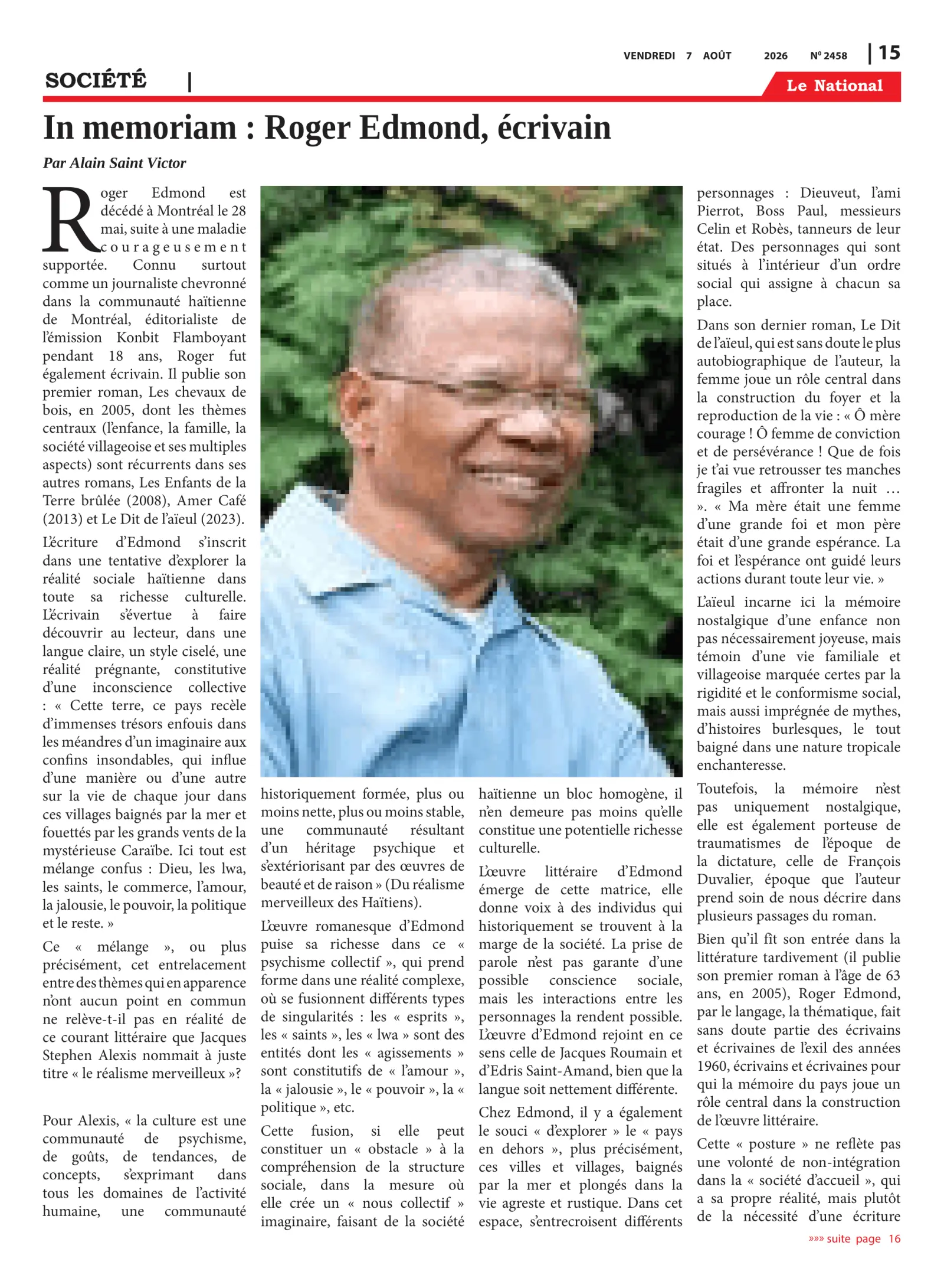 Page 15 de l'édition 2458