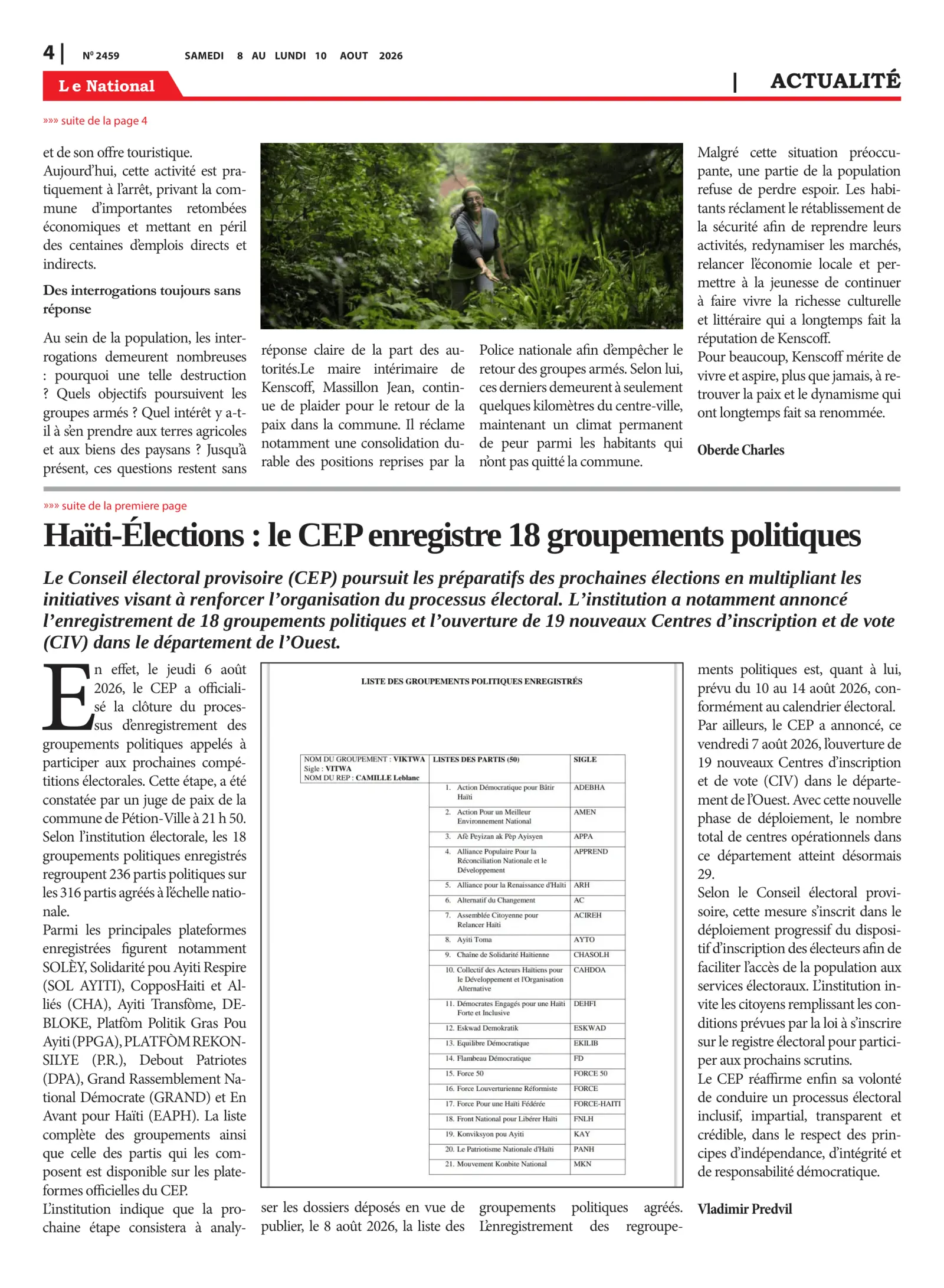 Page 4 de l'édition 2459