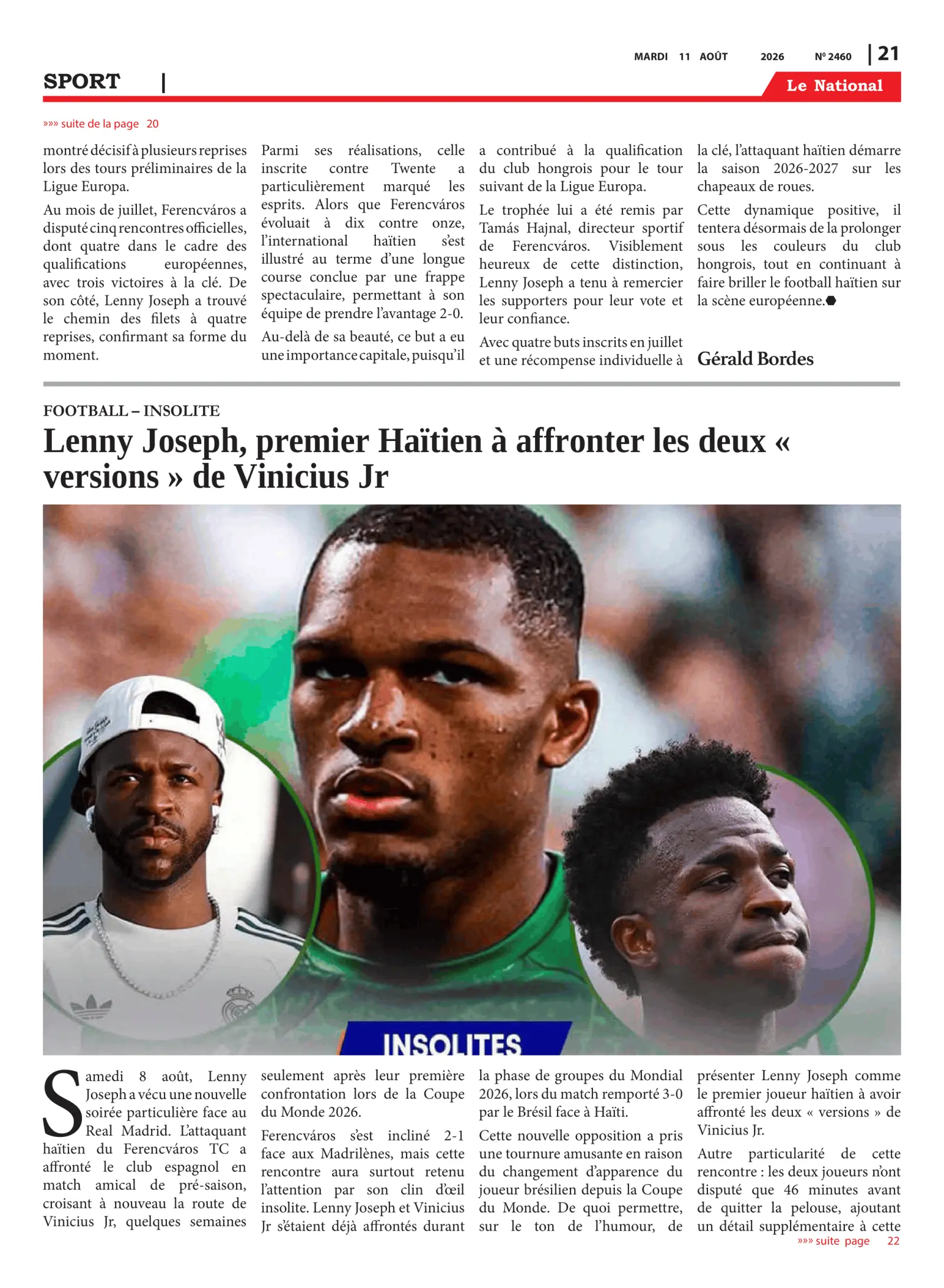Page 21 de l'édition 2460