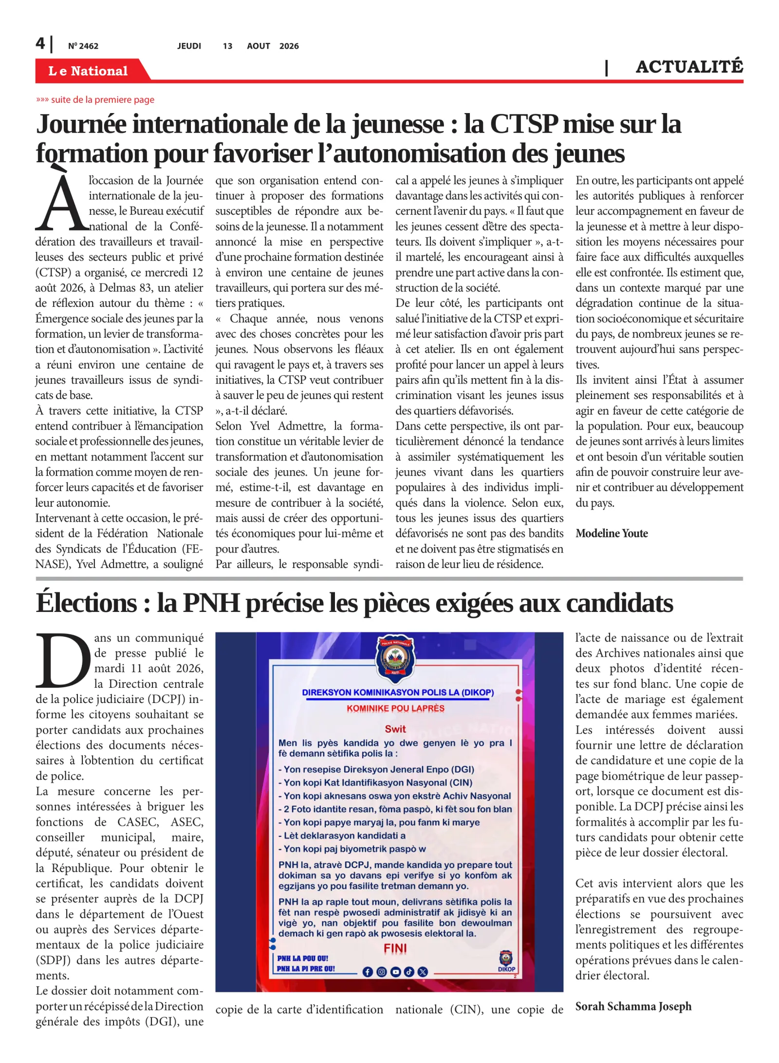 Page 4 de l'édition 2462