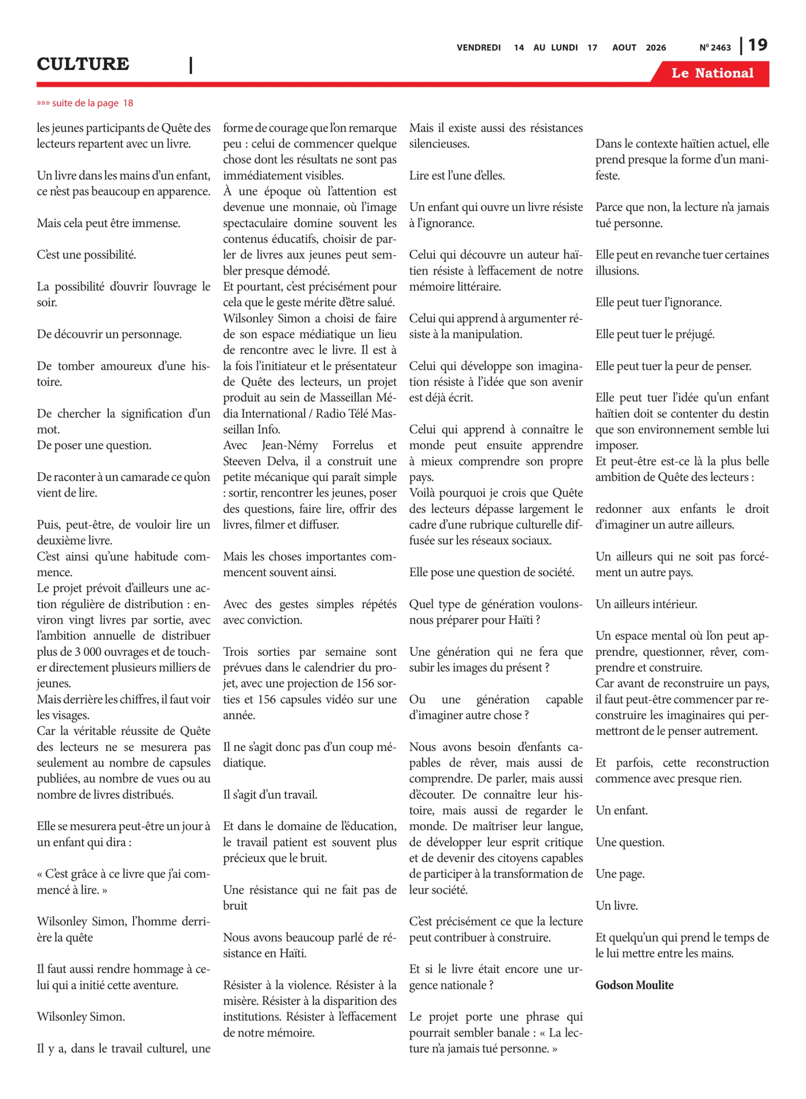 Page 21 de l'édition 2463