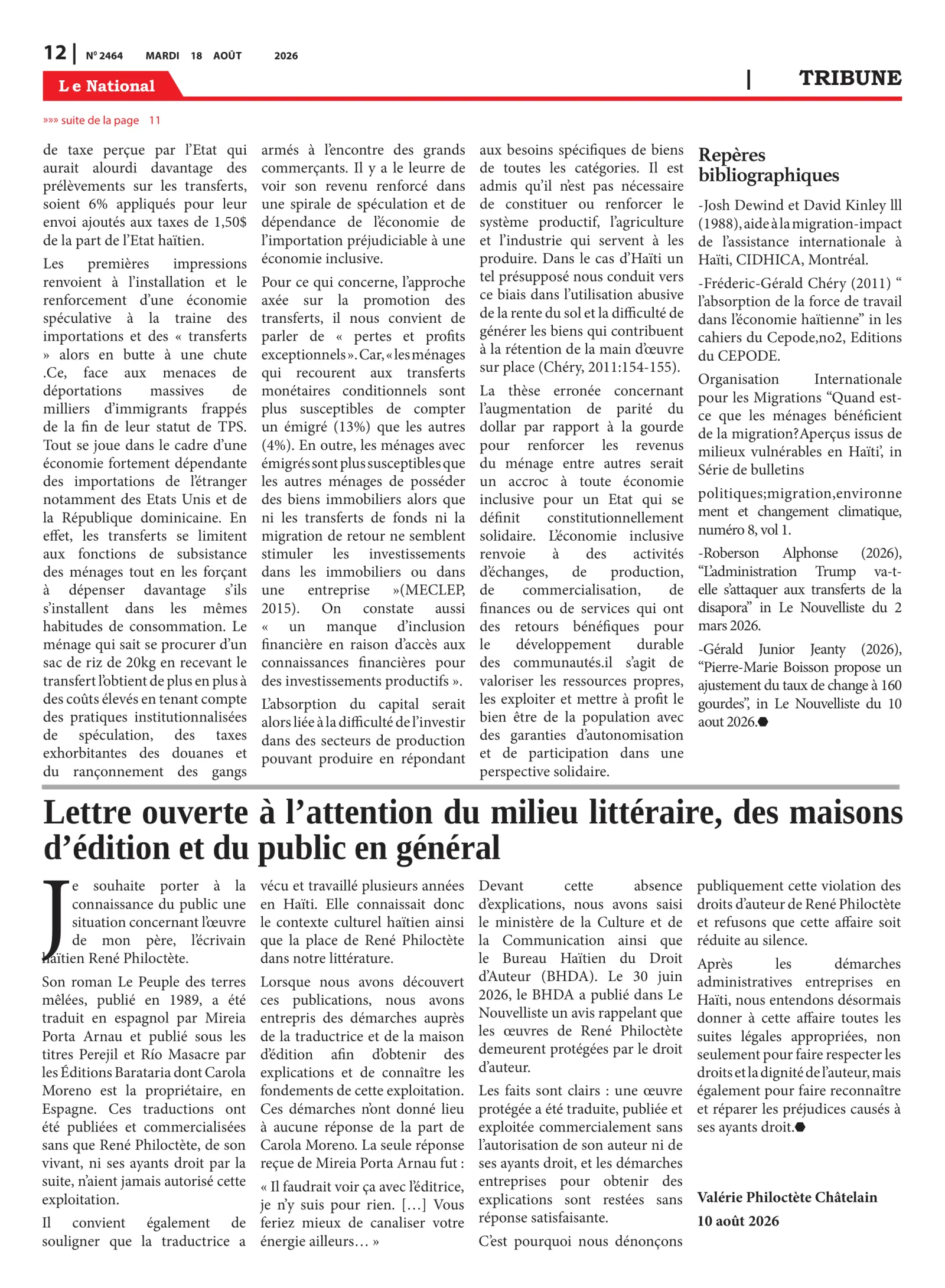 Page 12 de l'édition 2464