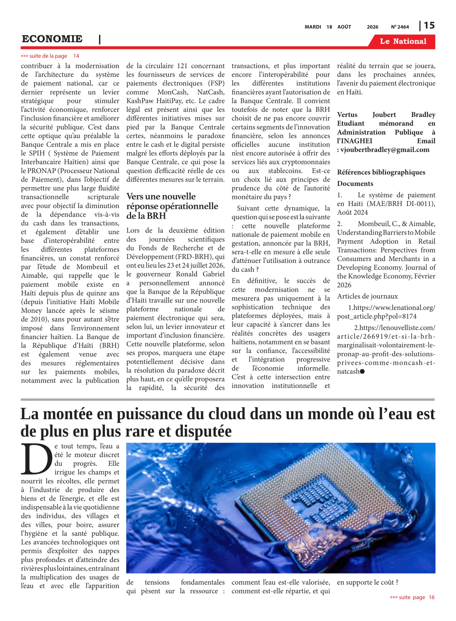 Page 15 de l'édition 2464