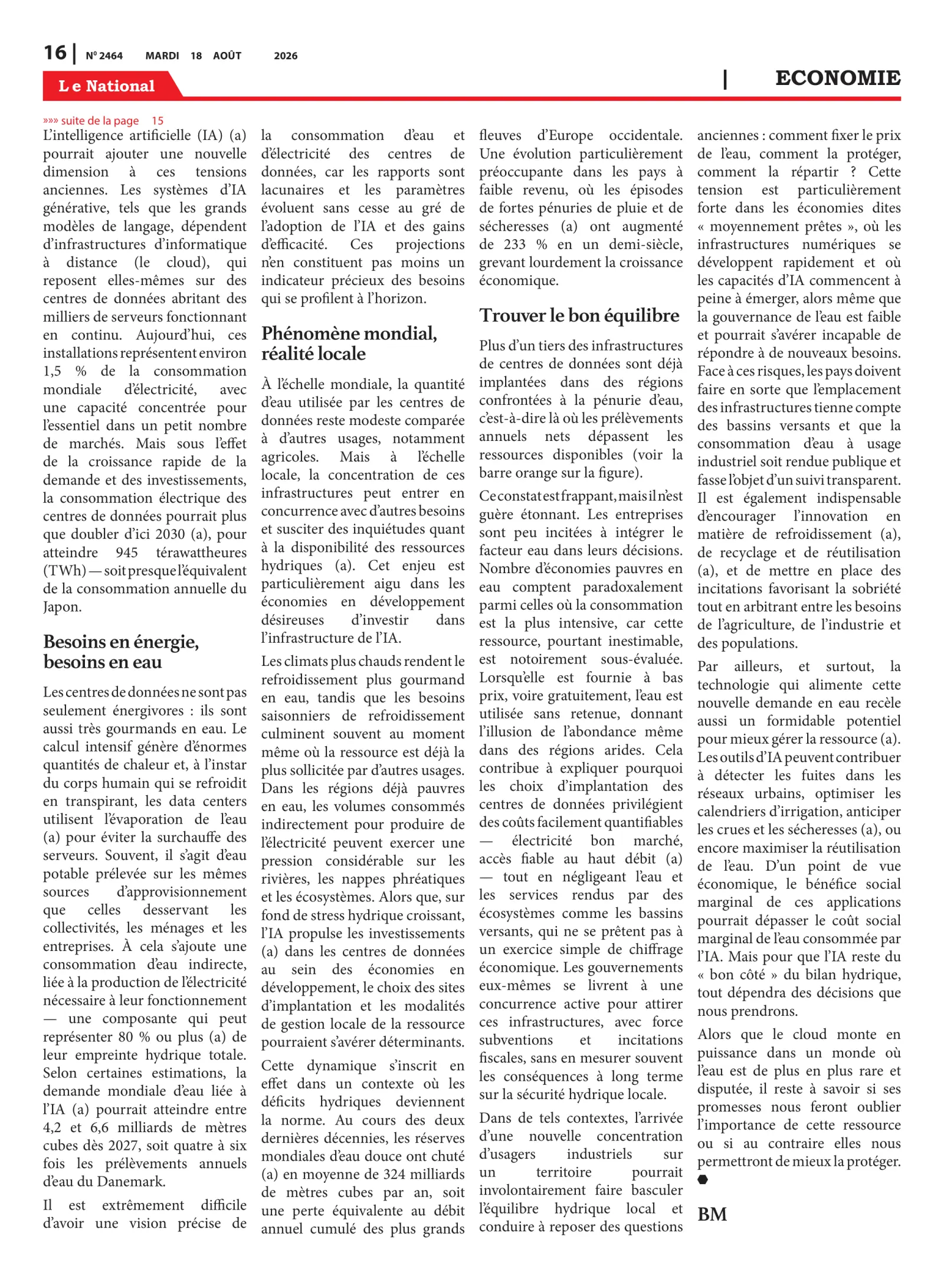 Page 16 de l'édition 2464