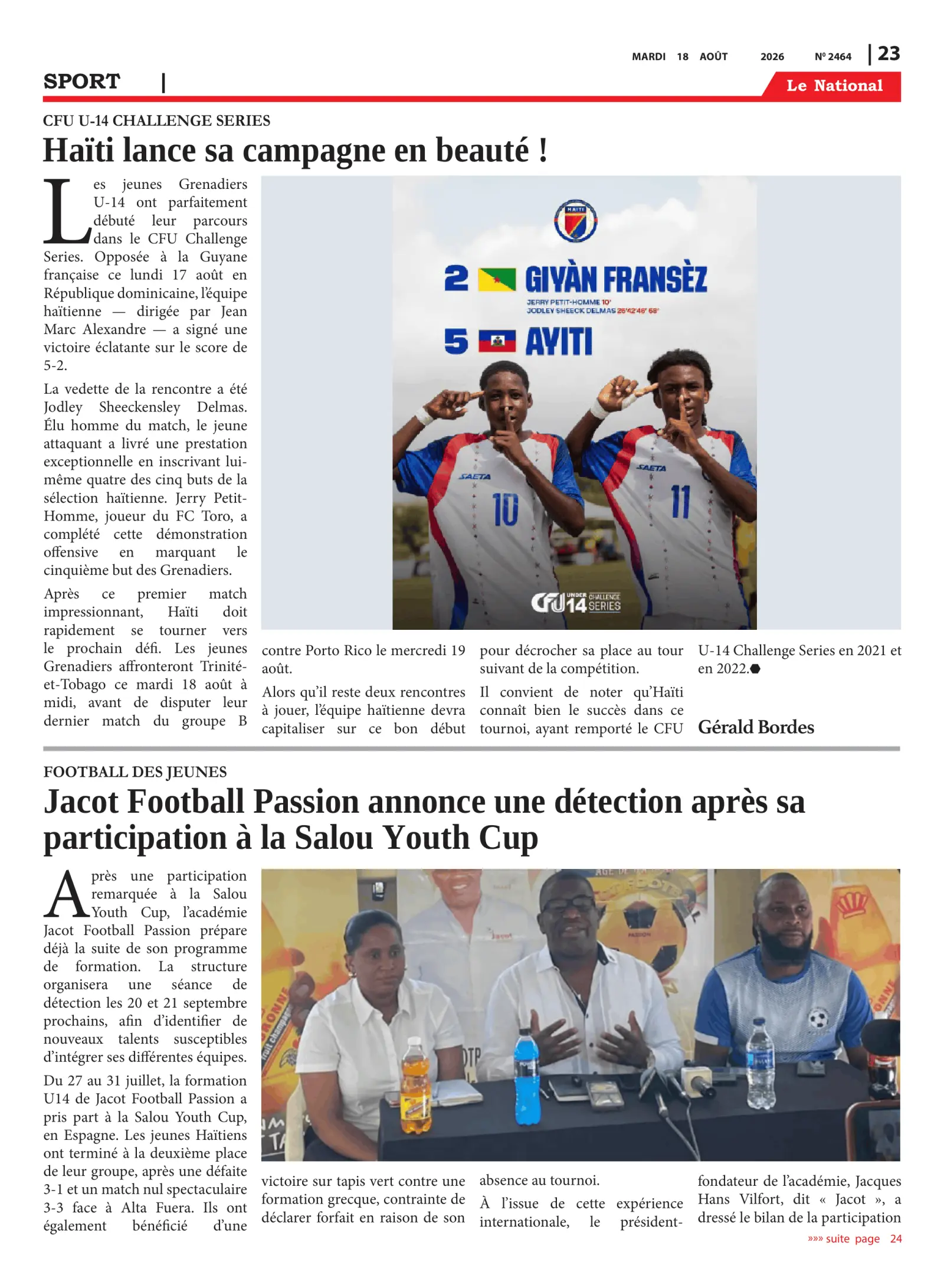Page 23 de l'édition 2464