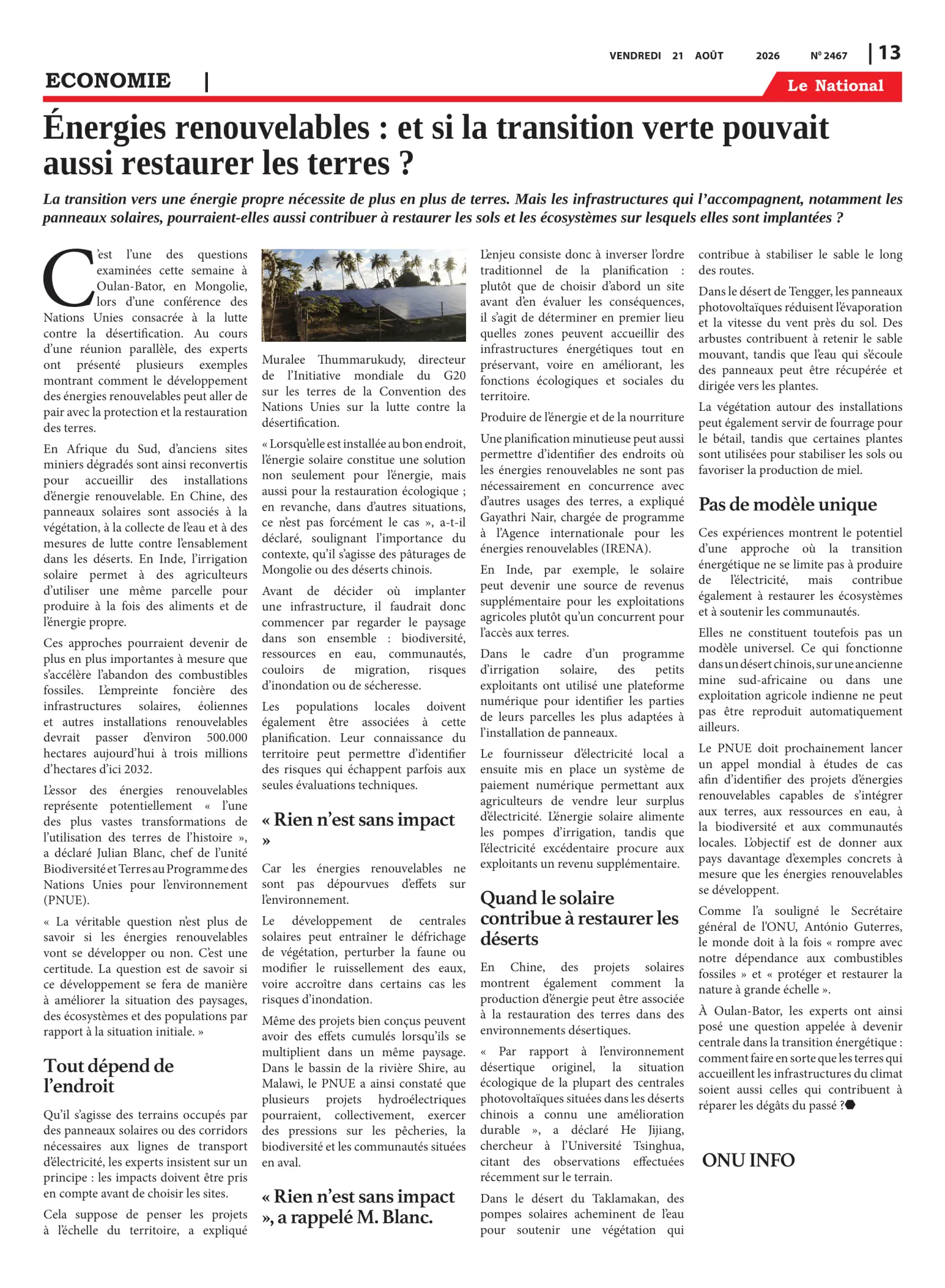 Page 13 de l'édition 2467