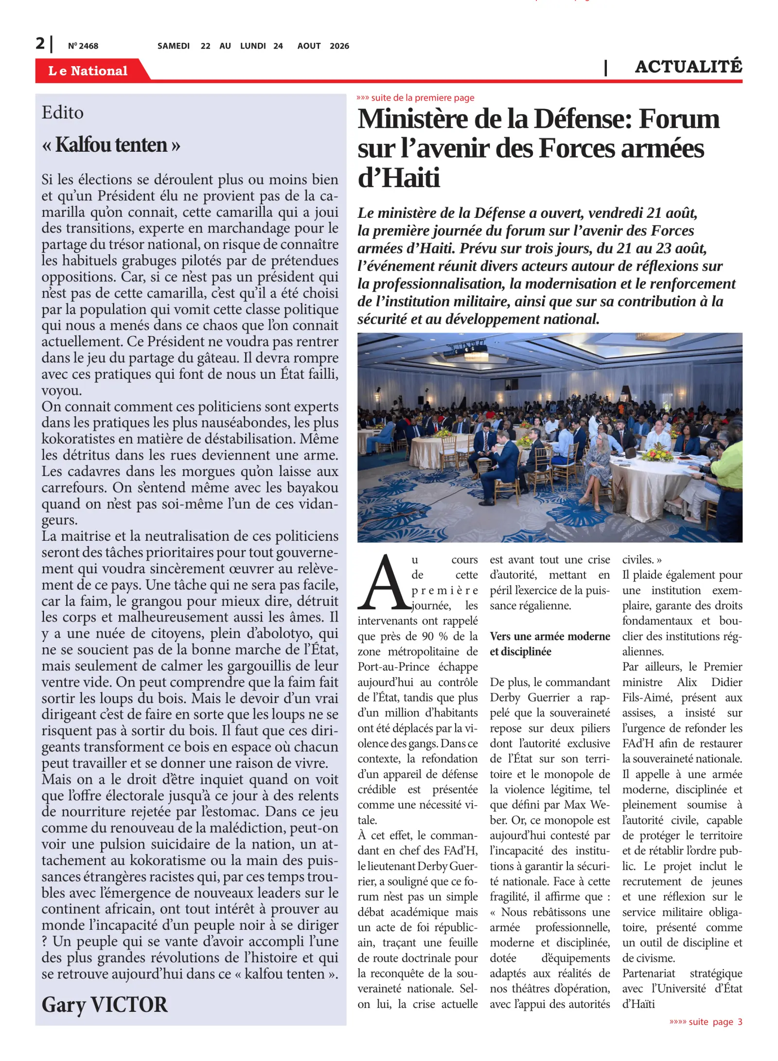 Page 2 de l'édition 2468