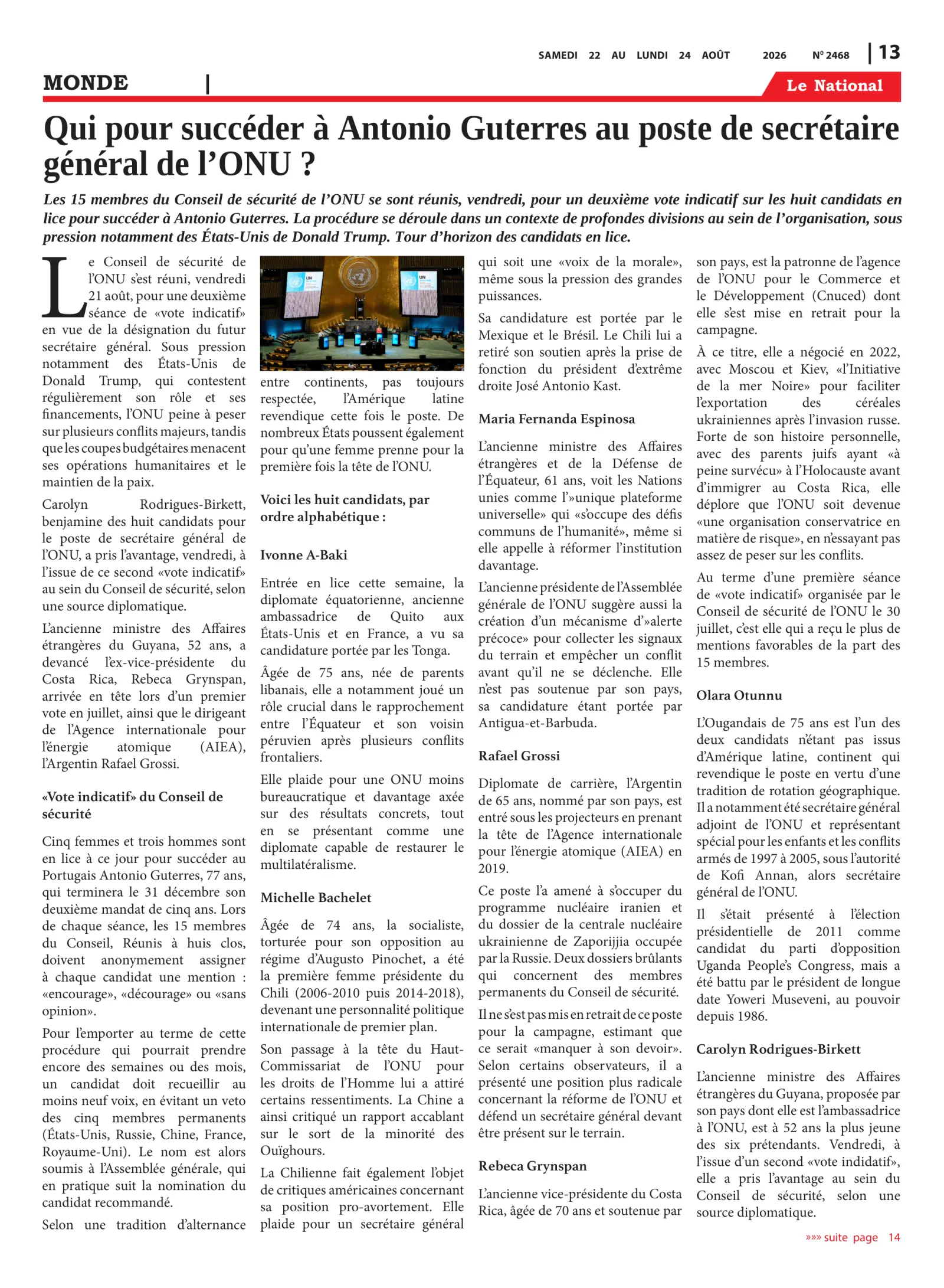 Page 13 de l'édition 2468