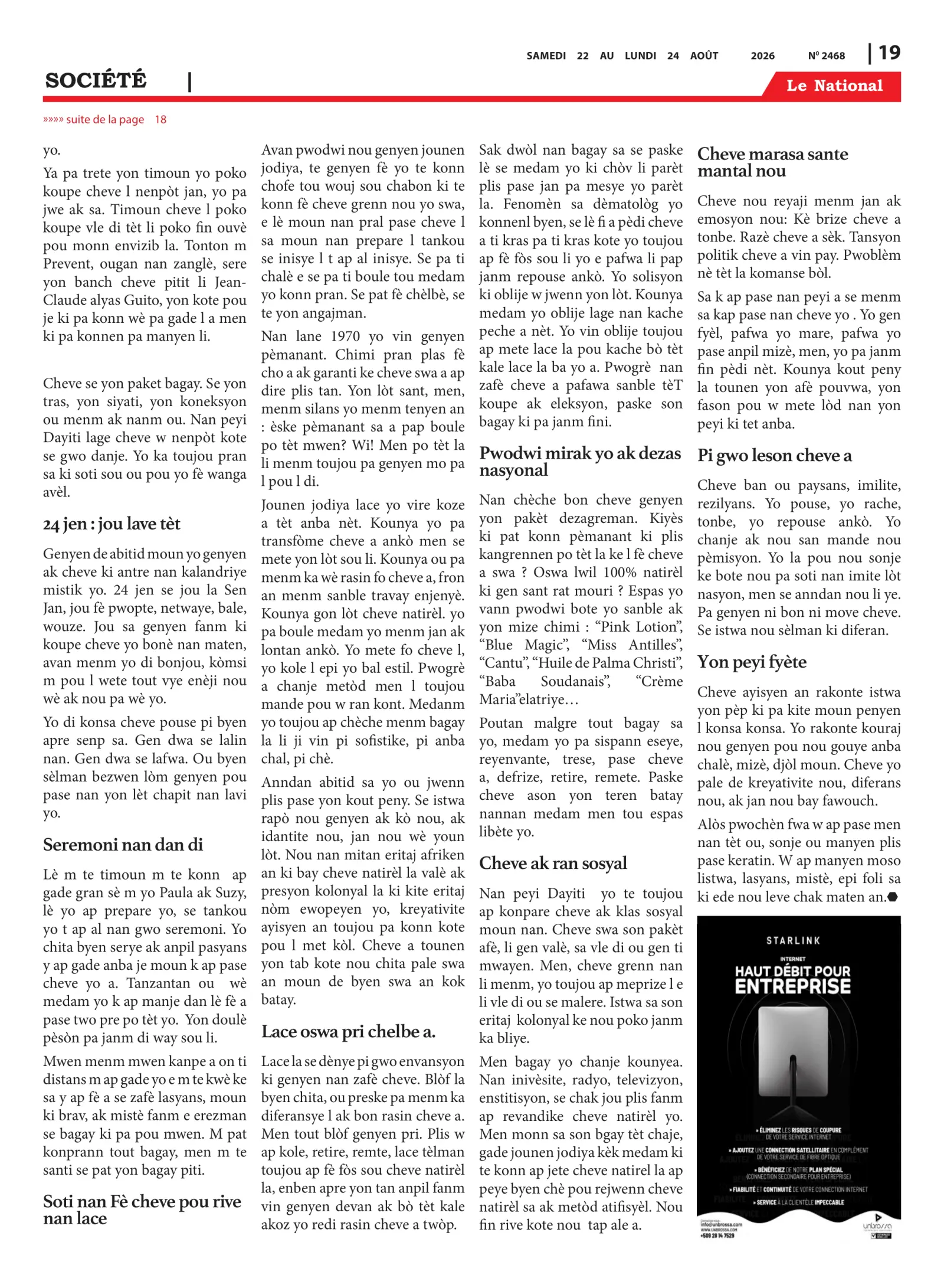 Page 19 de l'édition 2468