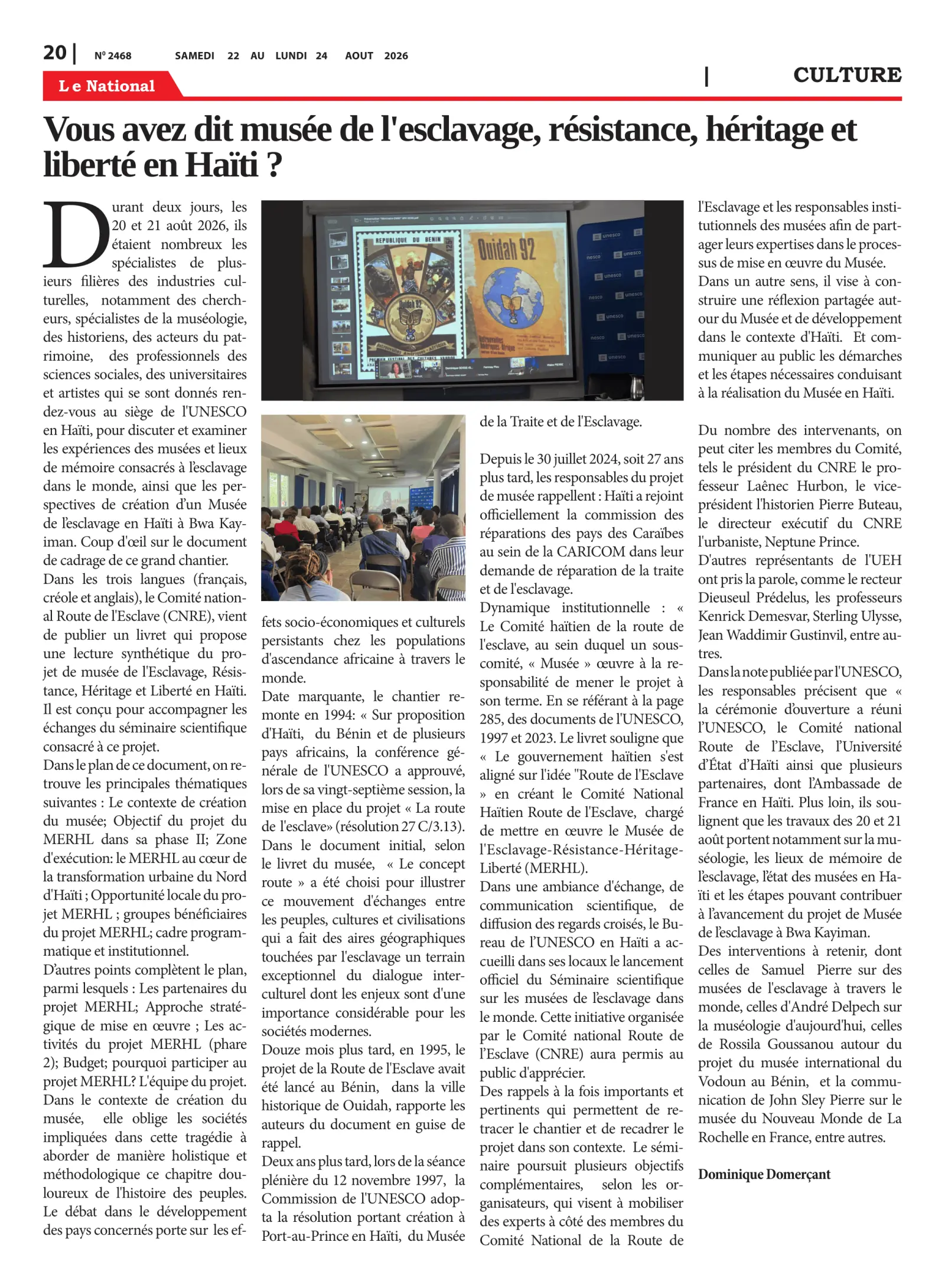 Page 20 de l'édition 2468