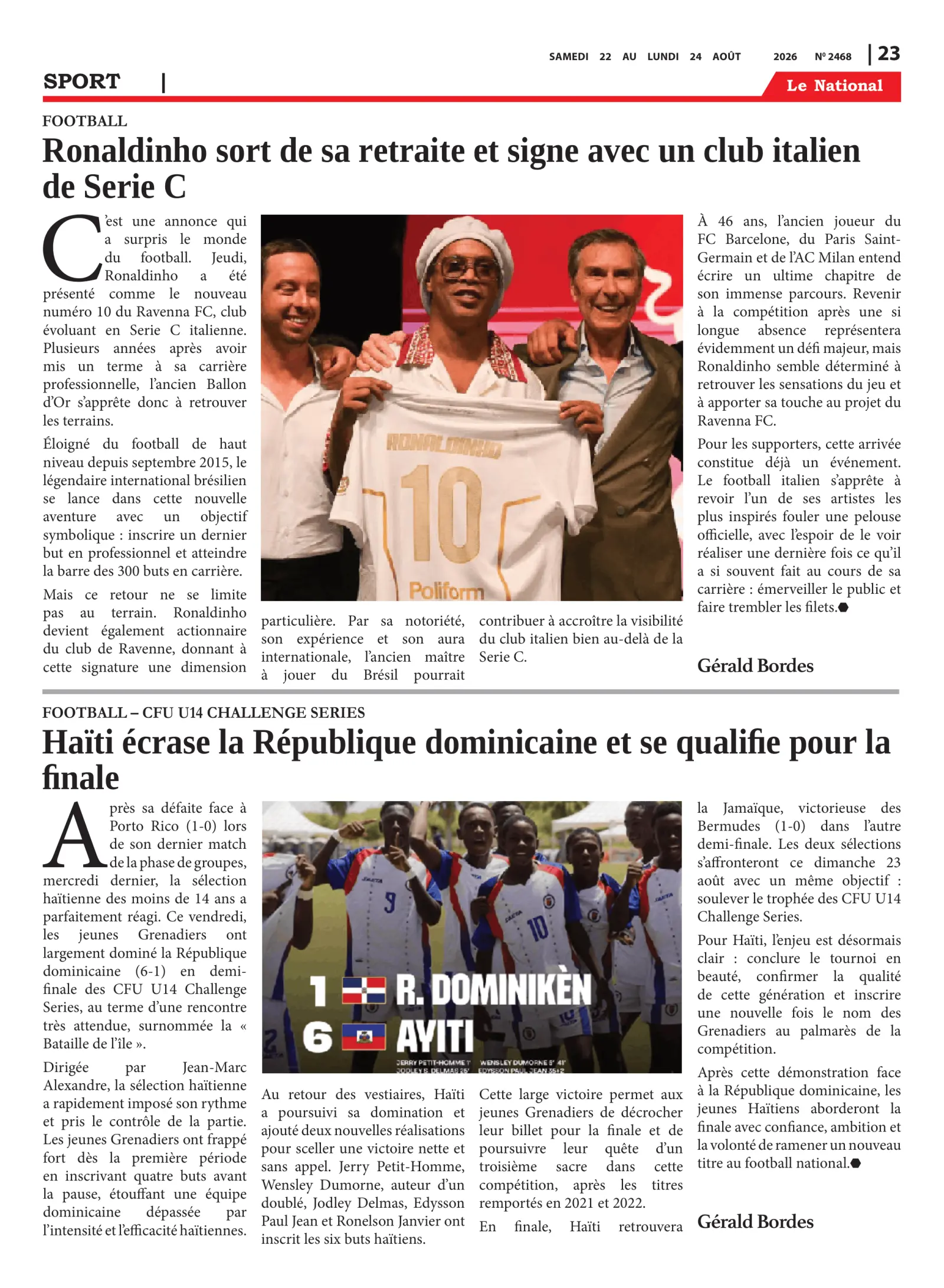 Page 23 de l'édition 2468