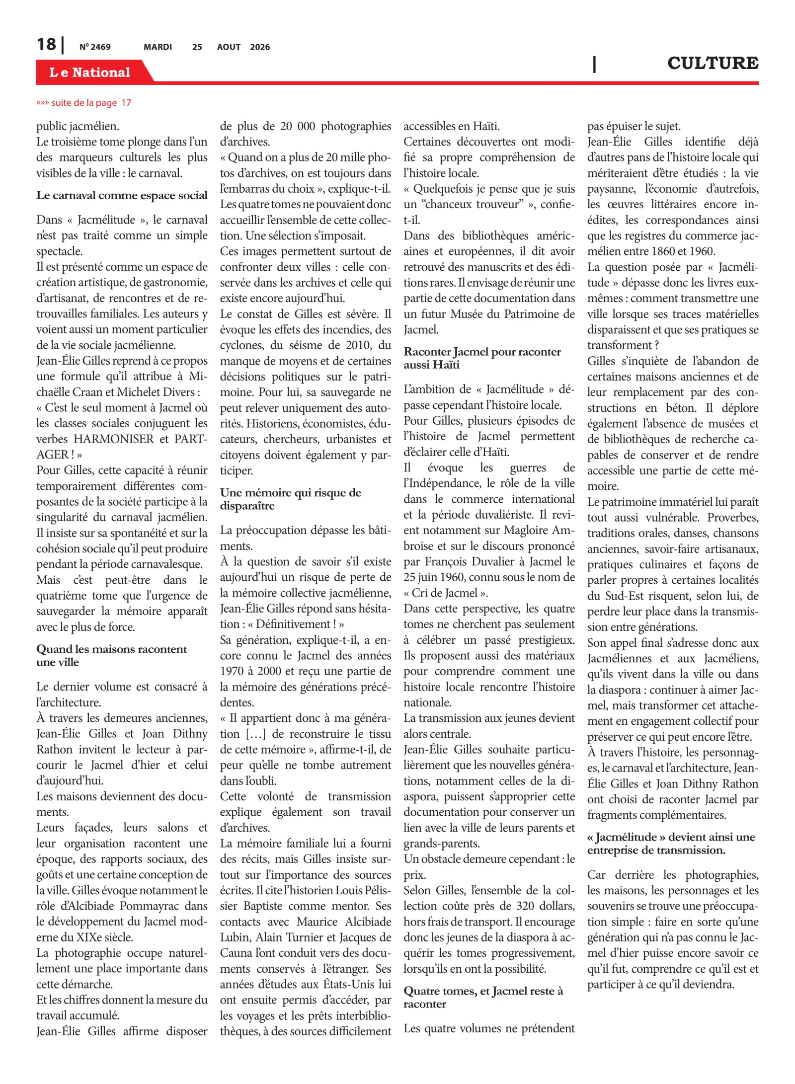 Page 18 de l'édition 2469