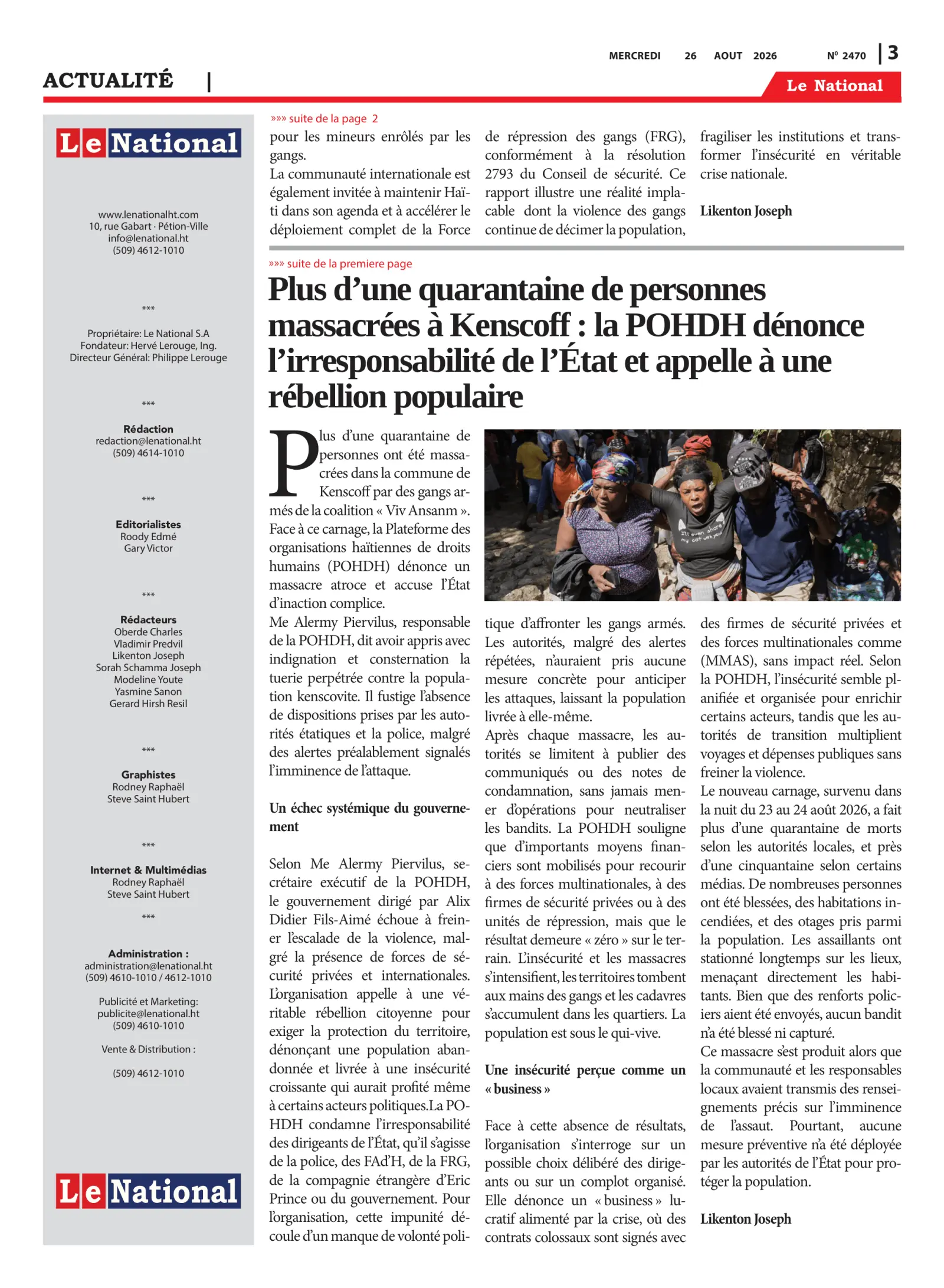 Page 3 de l'édition 2470