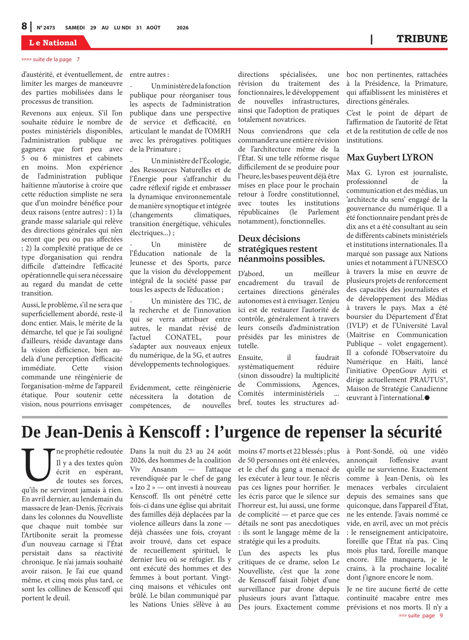 Page 8 de l'édition 2473