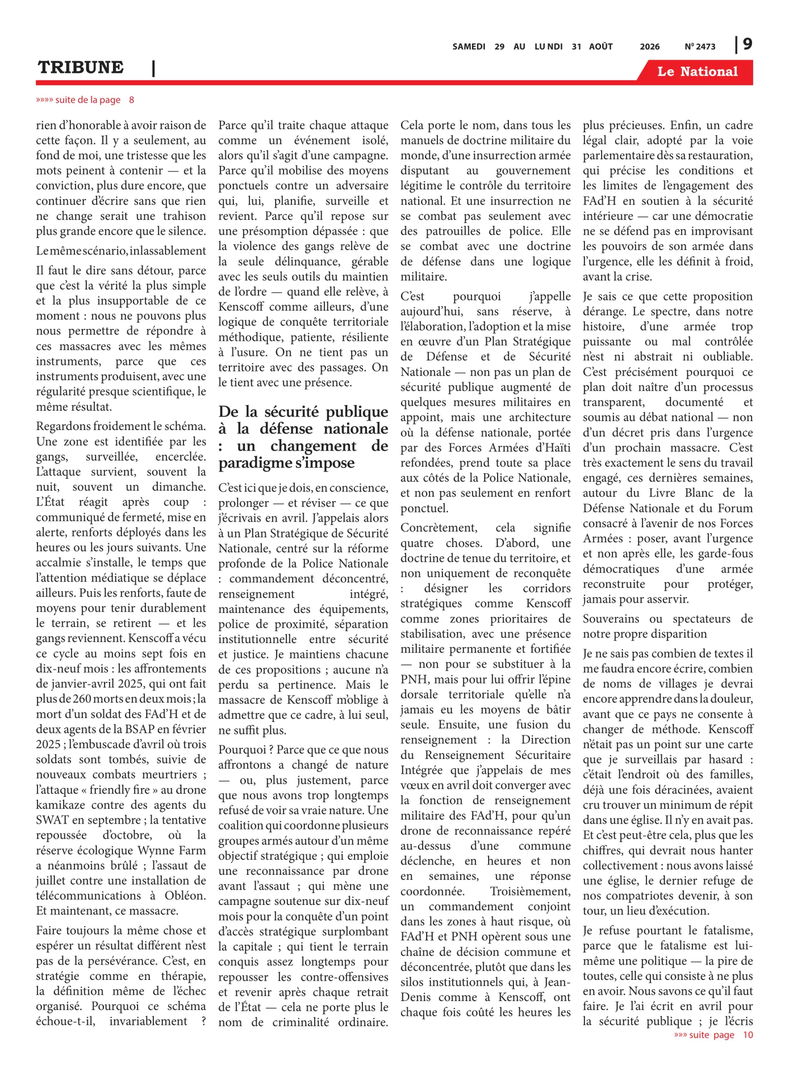 Page 9 de l'édition 2473