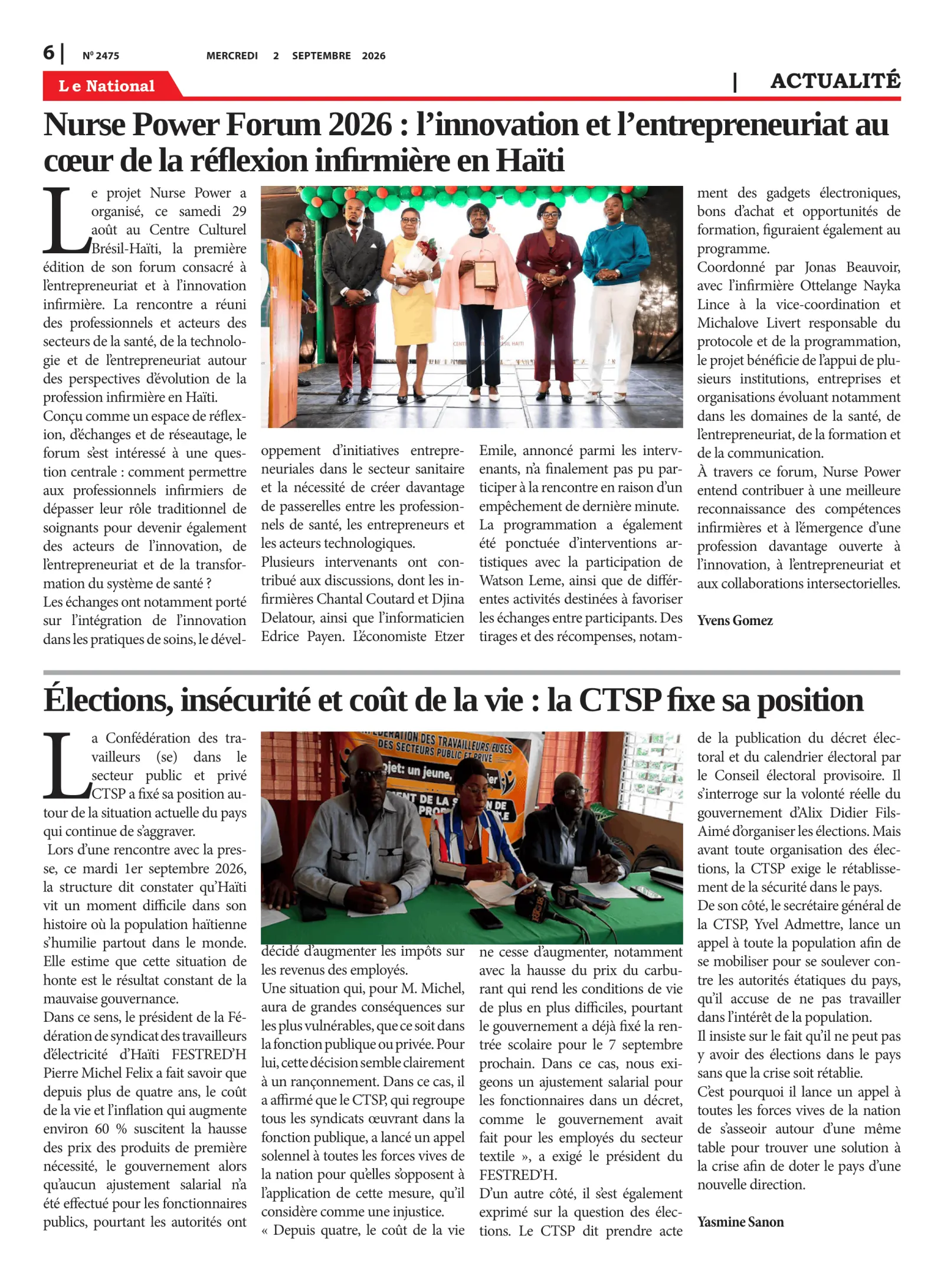 Page 6 de l'édition 2475