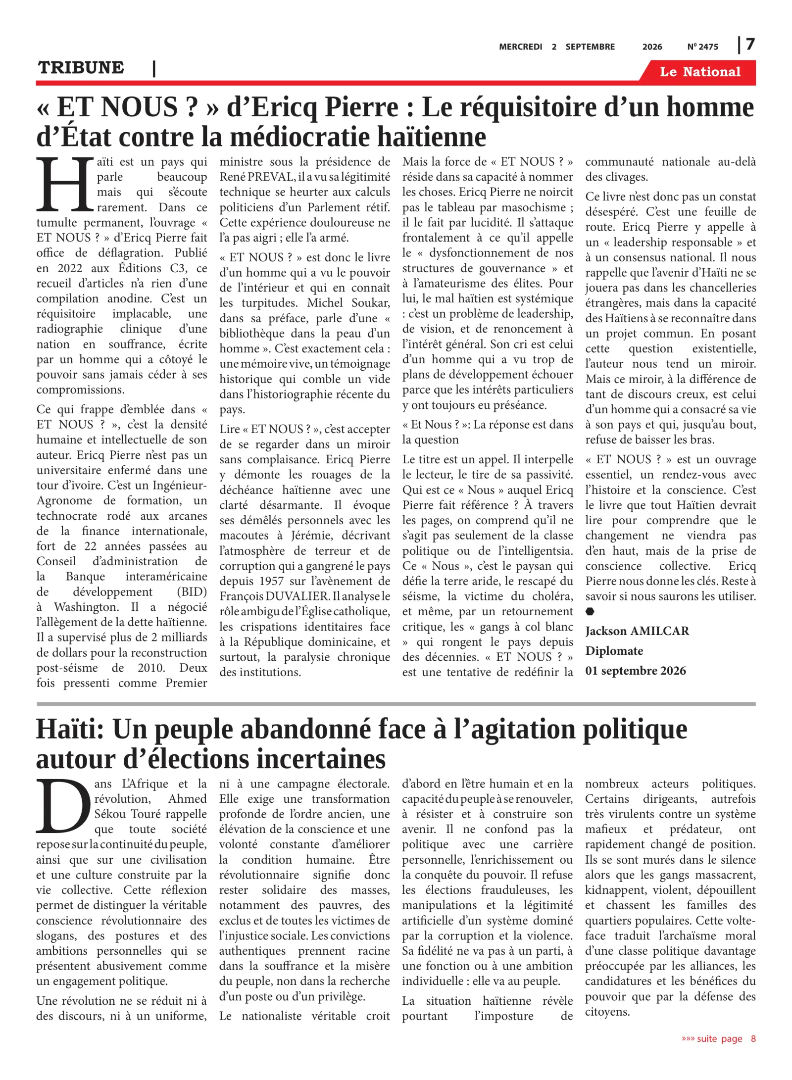 Page 7 de l'édition 2475