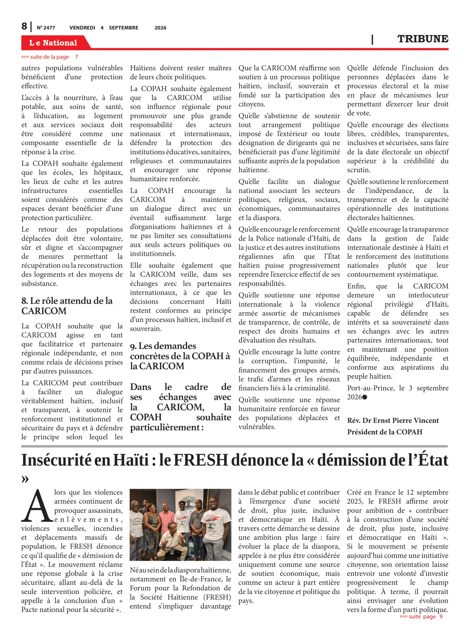 Page 8 de l'édition 2477