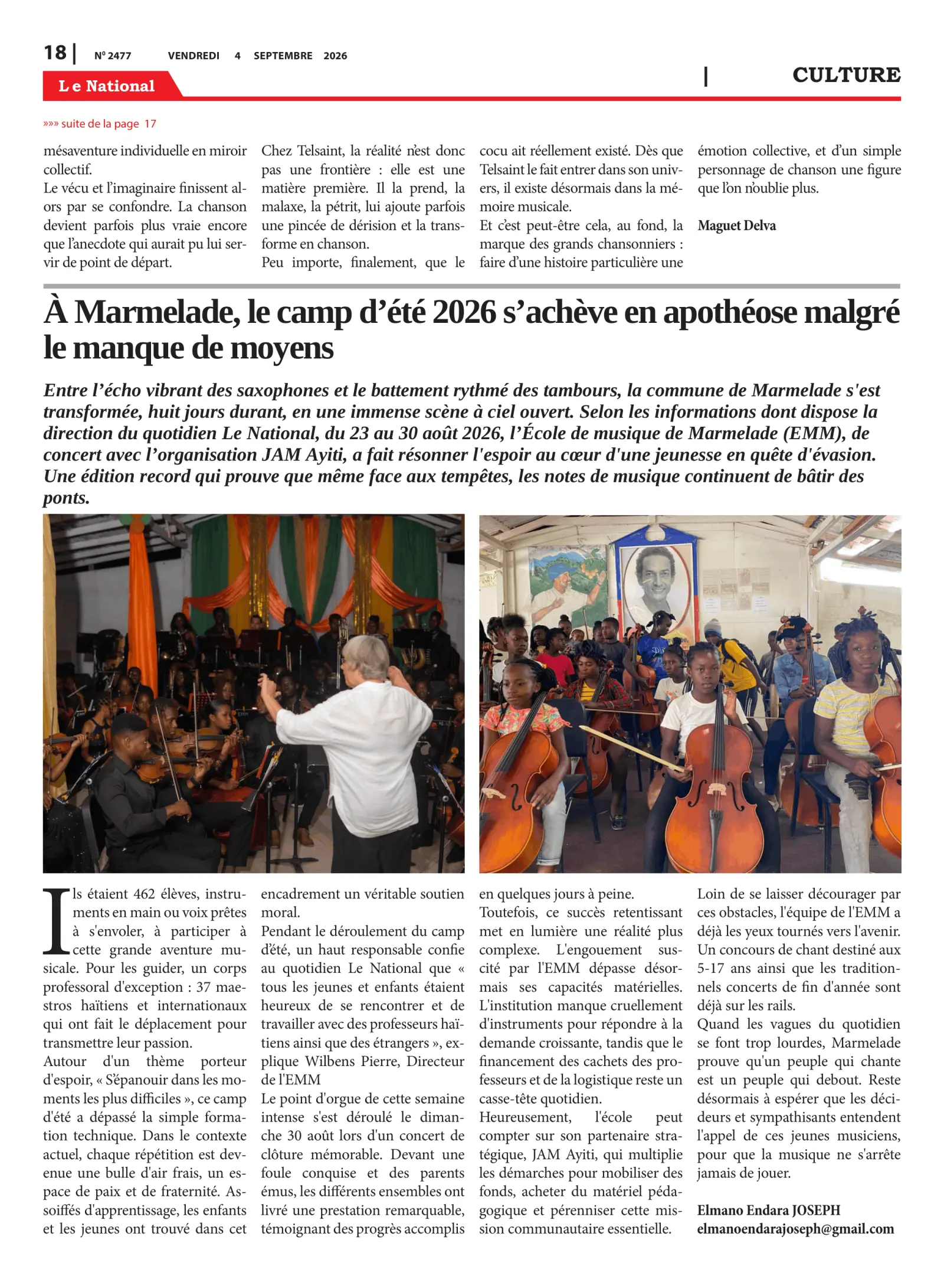 Page 18 de l'édition 2477
